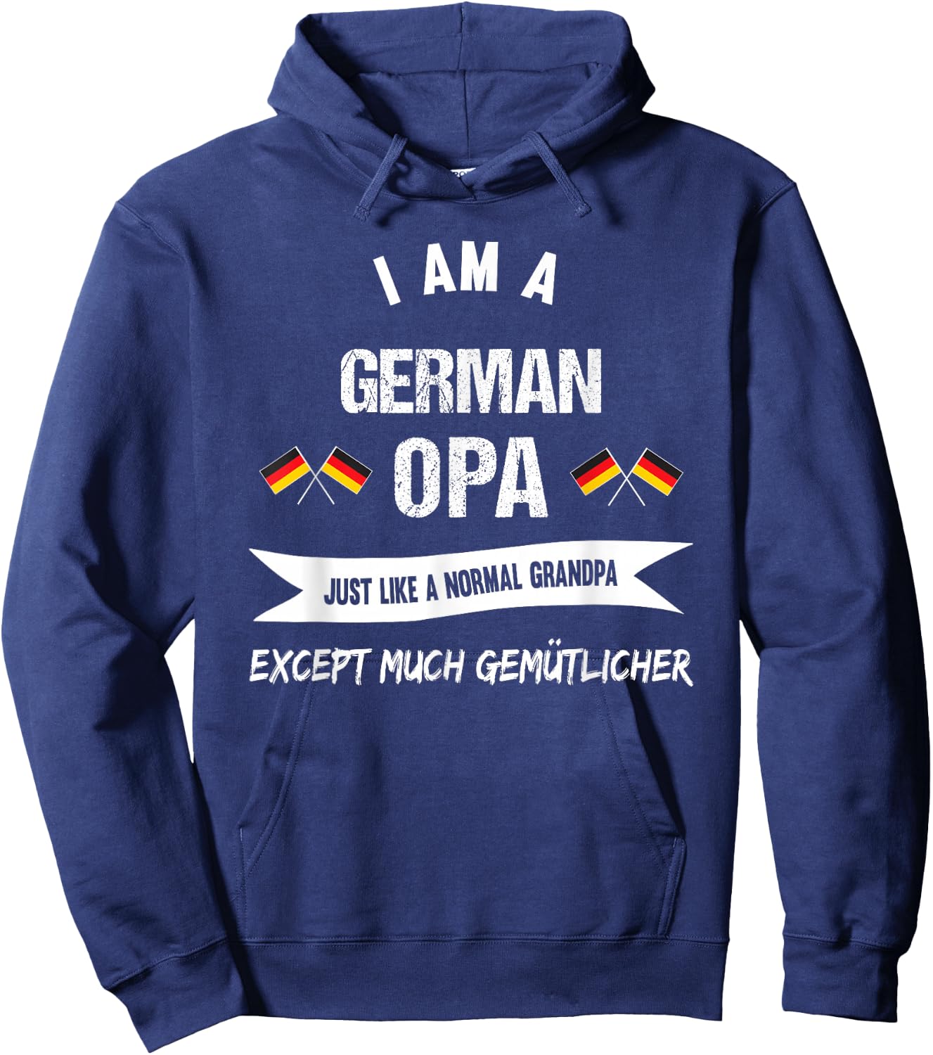 The best German Grandad - deutscher Opa Hoodie - Hoodie | Navy