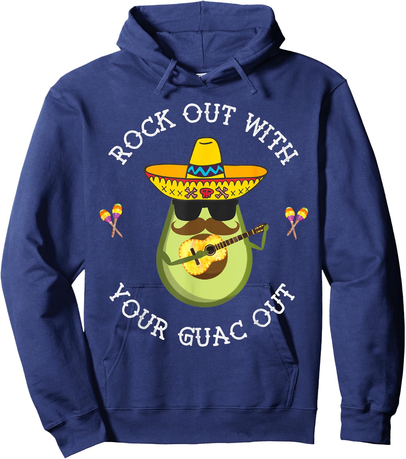 Rock out with your Guac Out Shirt Hoodie - Hoodie | Navy