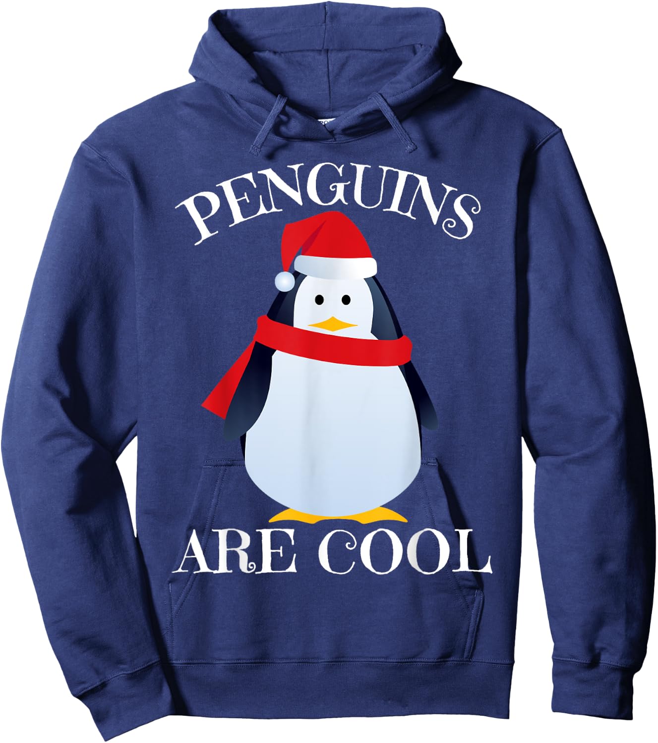 Cute Christmas Penguin Shirt for Kids Boy Girl Men & Women Hoodie - Hoodie | Navy