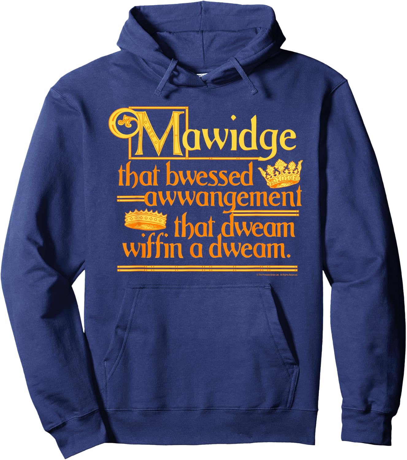 Princess Bride Mawidge Speech Hoodie - Hoodie | Navy