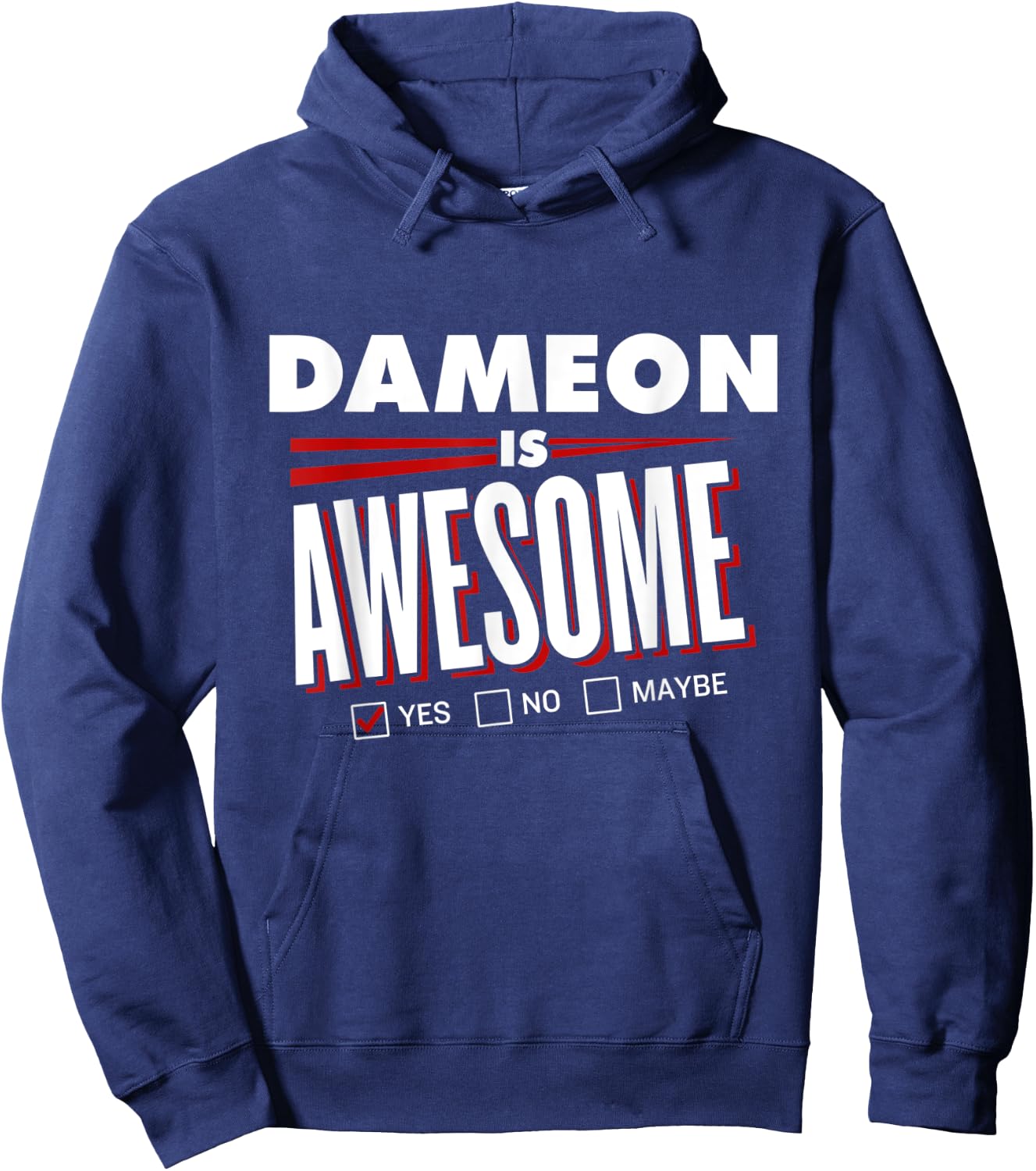 DAMEON Is Awesome Family Friend Name Funny Gift Hoodie - Hoodie | Navy