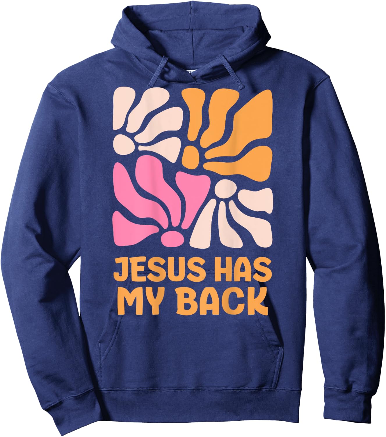 Jesus has my back kids boho Christian girls Hoodie - Hoodie | Navy