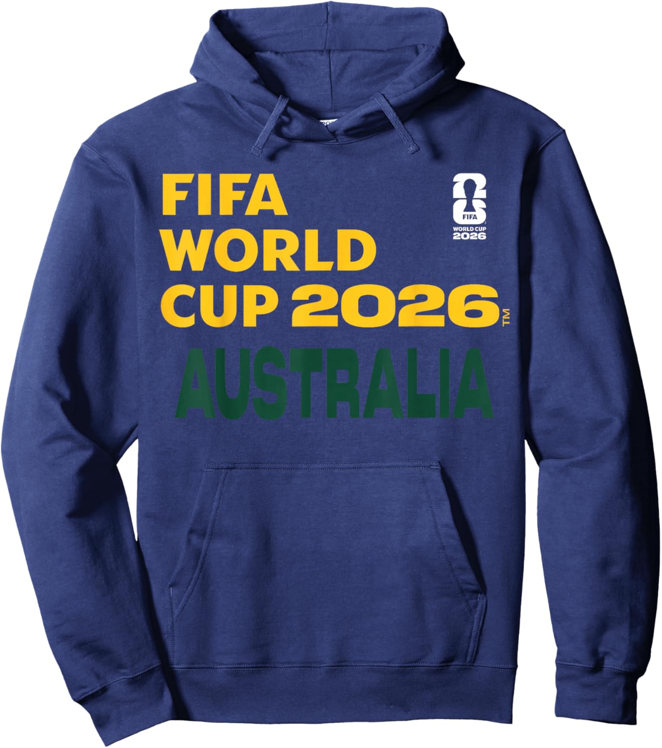 FIFA World CUP26 Australia Block Letters Hoodie - Hoodie | Navy