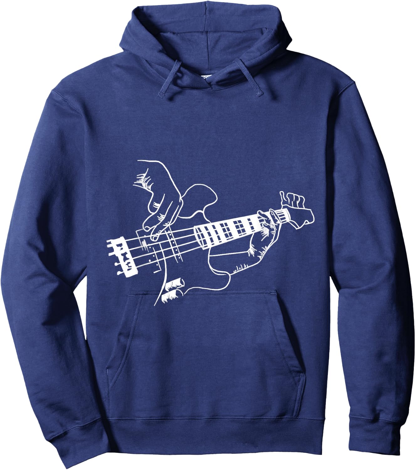 Bass Guitar Player Music Guitarist Musician Rock Hoodie - Hoodie | Navy