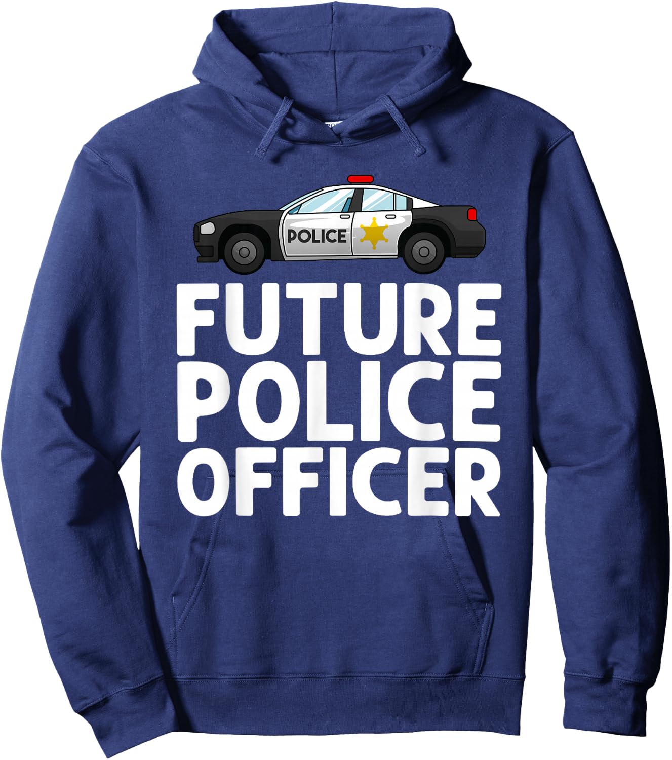 Future Police Officer Design For Boys Girls Kids Police Cop Hoodie - Hoodie | Navy