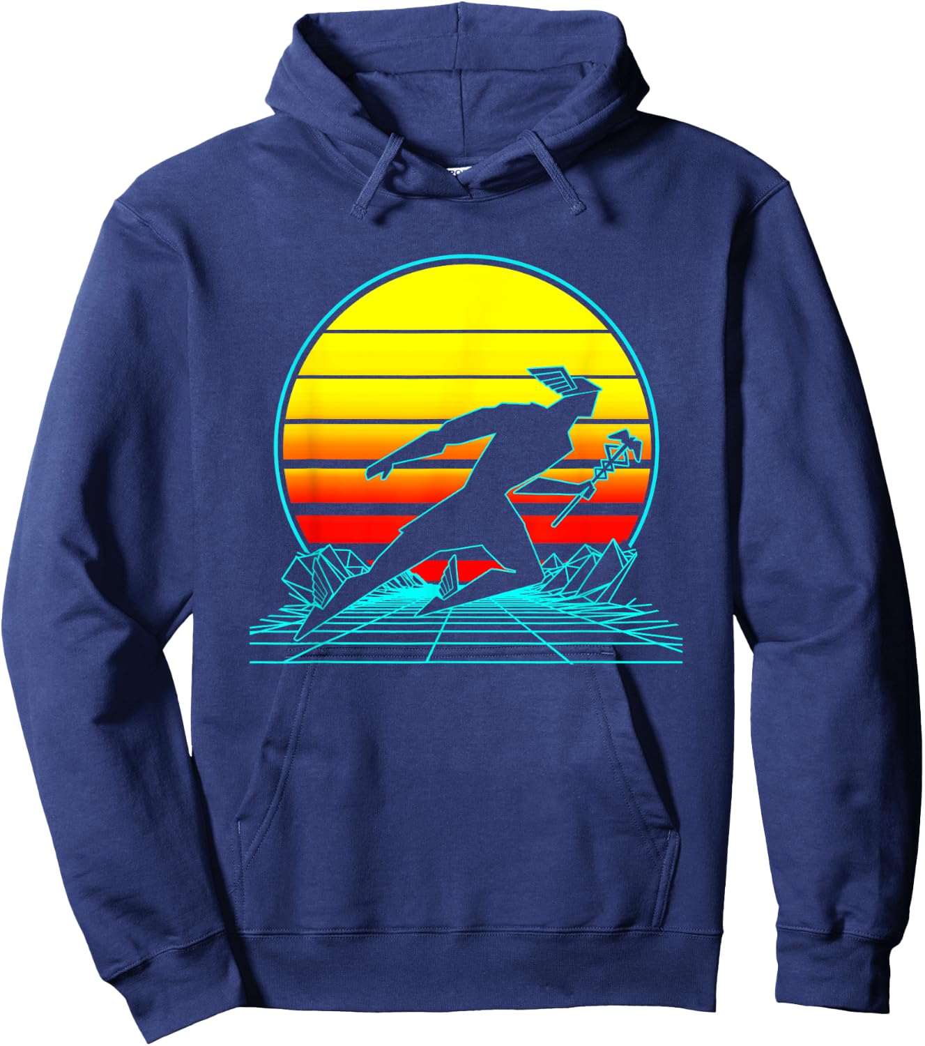 Vintage Hermes God Retro Hermes God Black Small Classic Fit Short Sleeve -Adults Hoodie - Hoodie | Navy