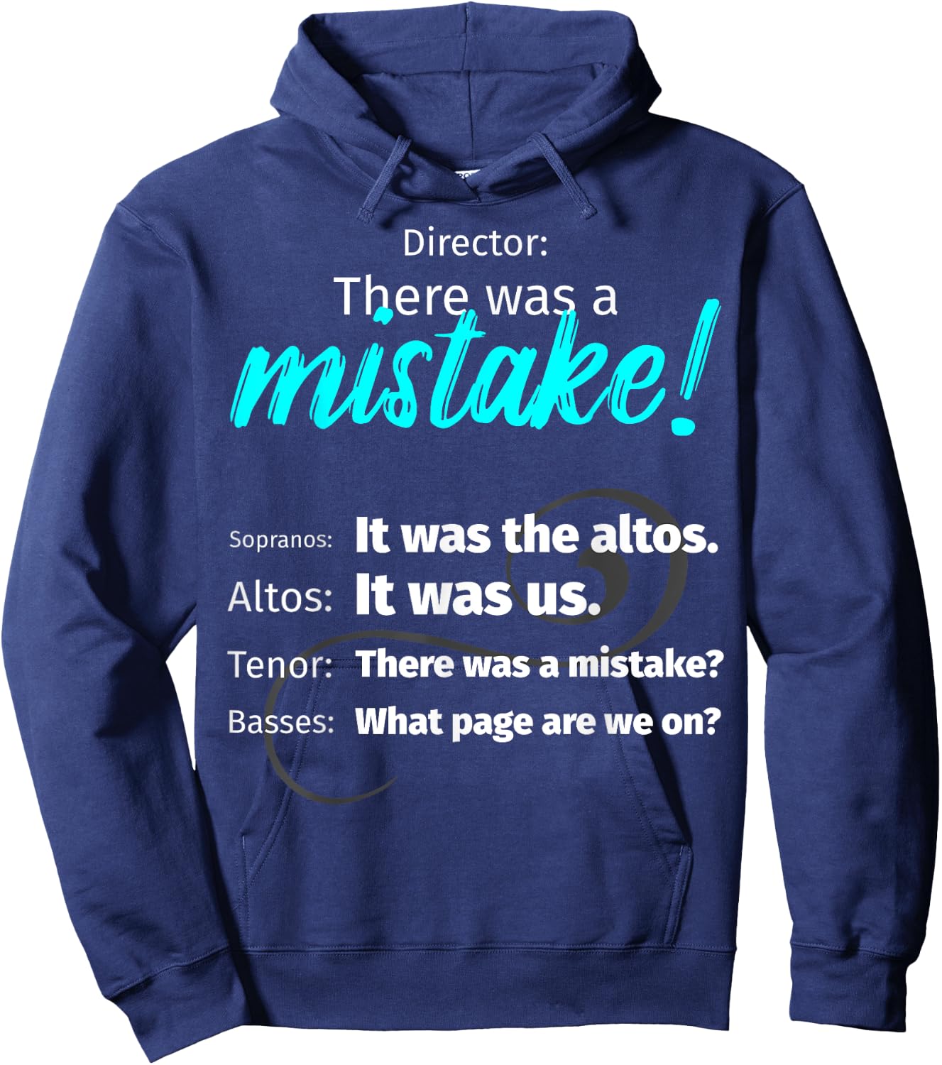 Choir Singing Music There was a mistake! Hoodie - Hoodie | Navy