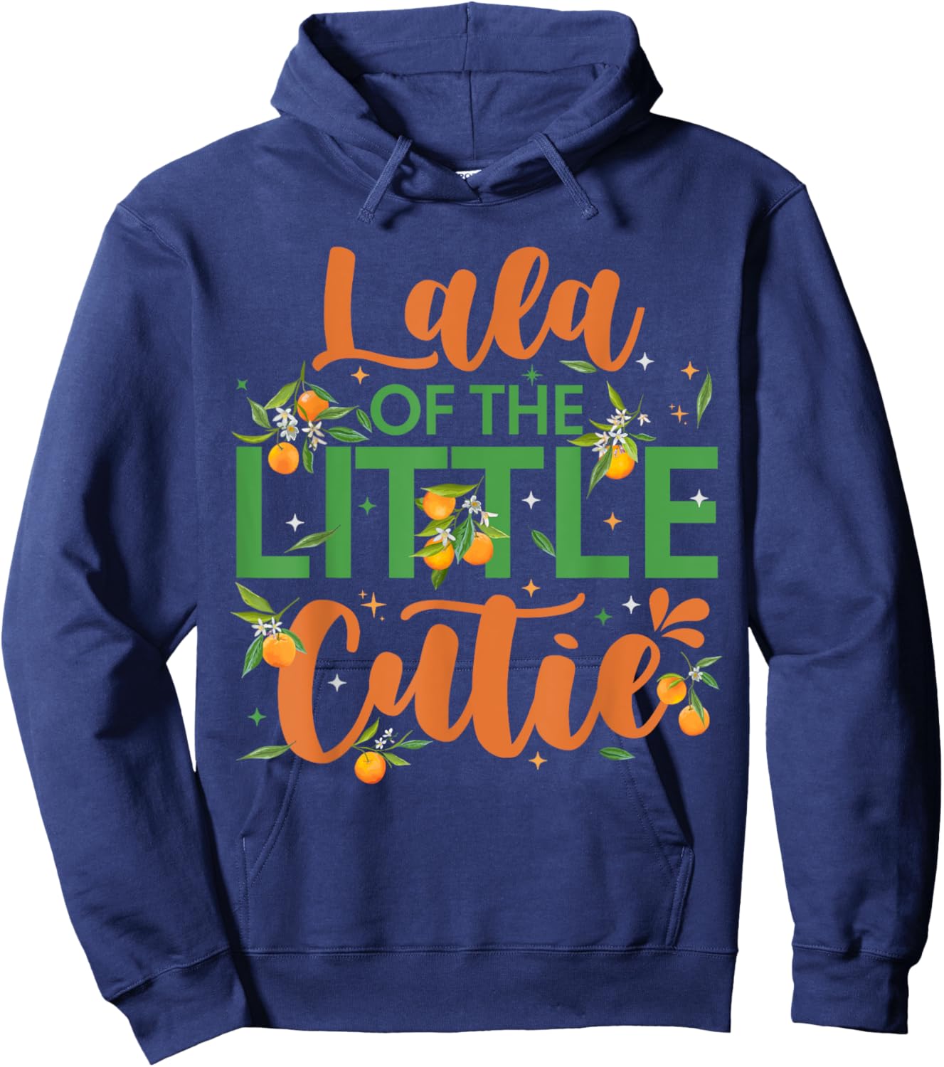 Lala Of The Little Cutie 1st Birthday Clementine Themed Hoodie - Hoodie | Navy