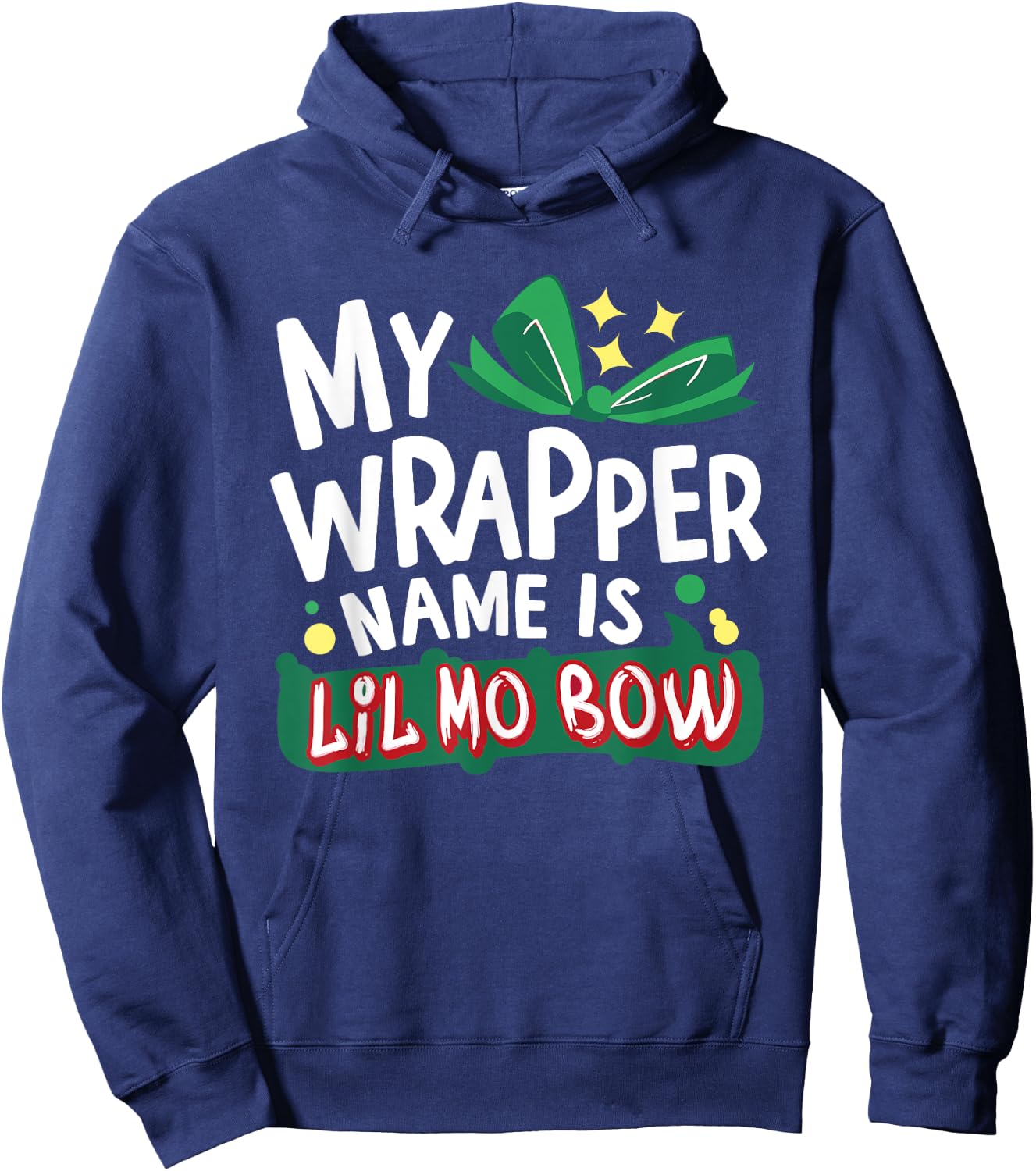 Gangsta Wrapper Christmas Hoodie - Hoodie | Navy