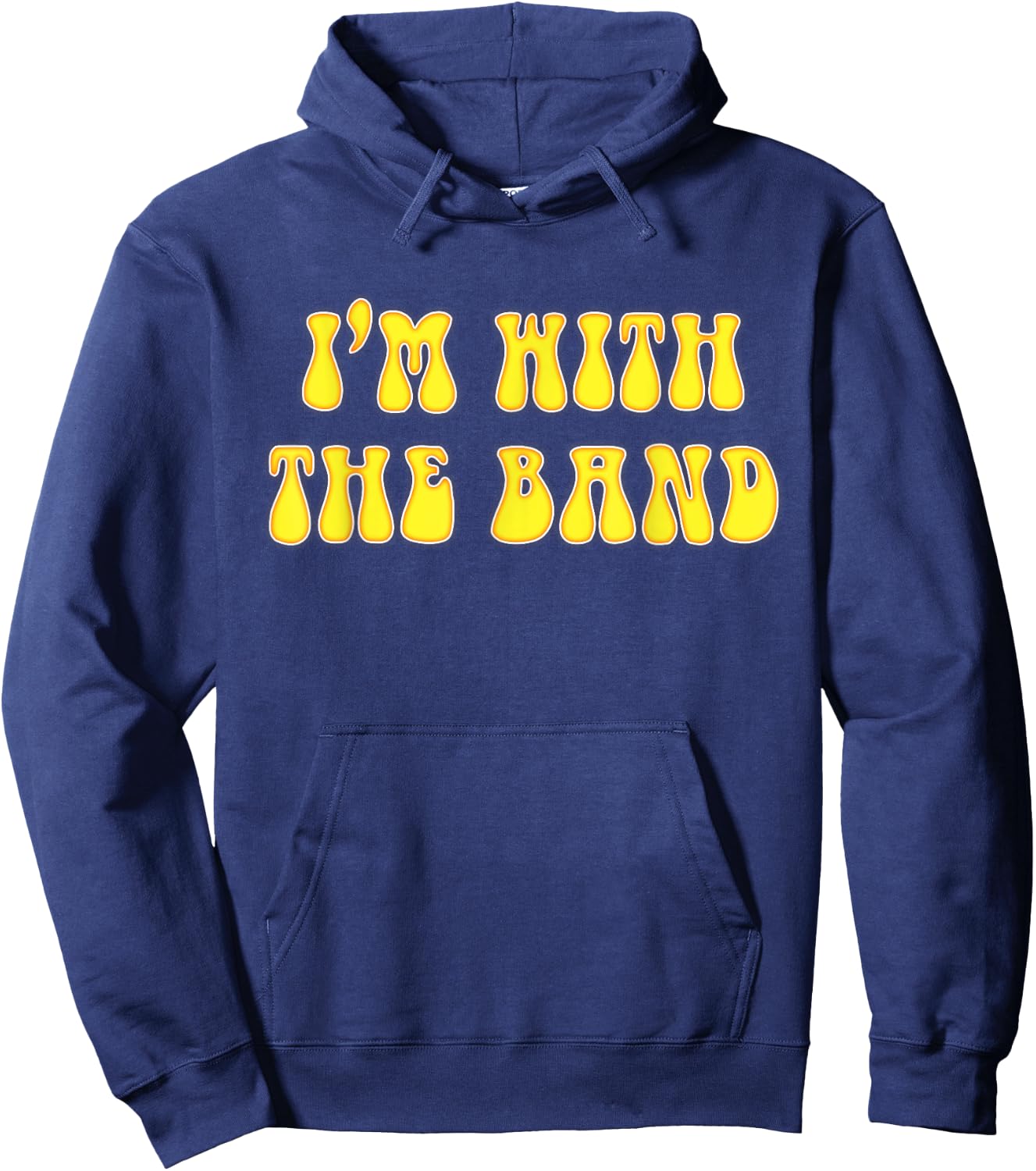 I'm With The Band Retro 70's Look Hoodie - Hoodie | Navy