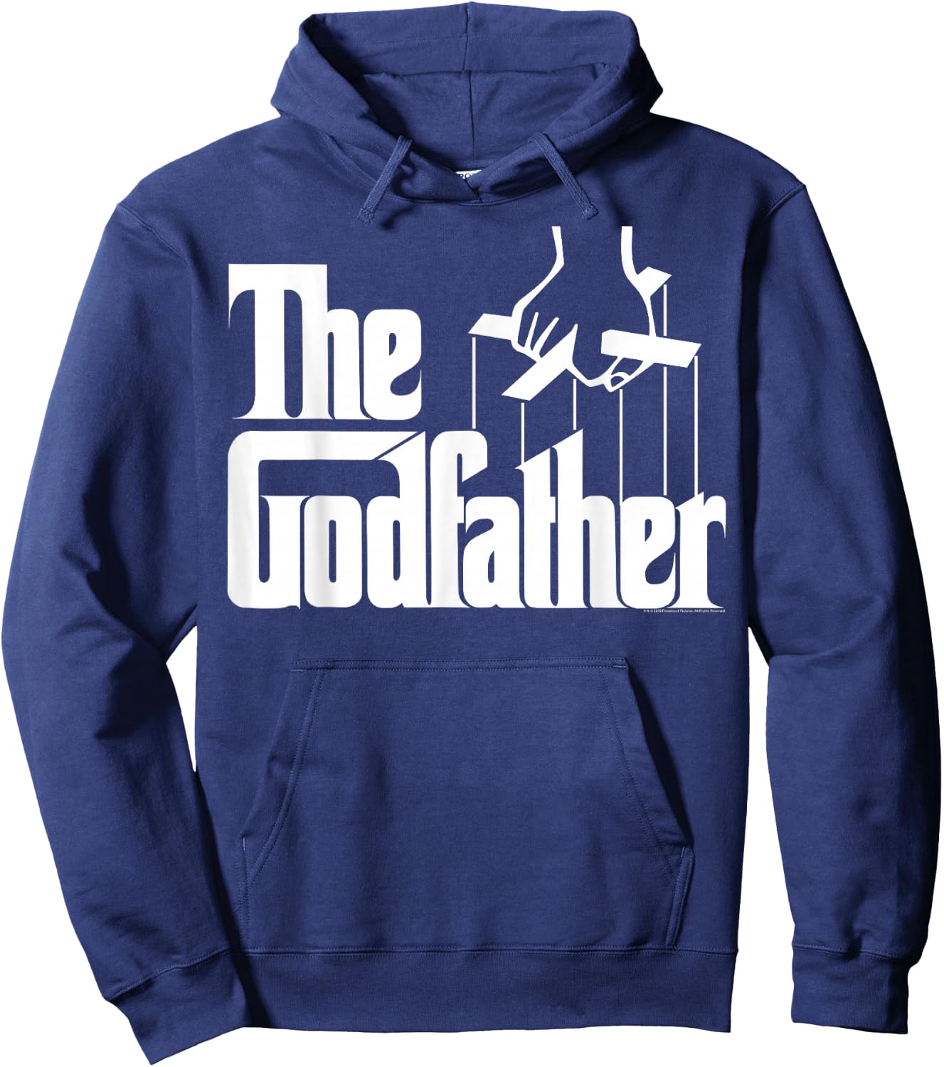The Godfather Original White Title Logo Hoodie - Hoodie | Navy
