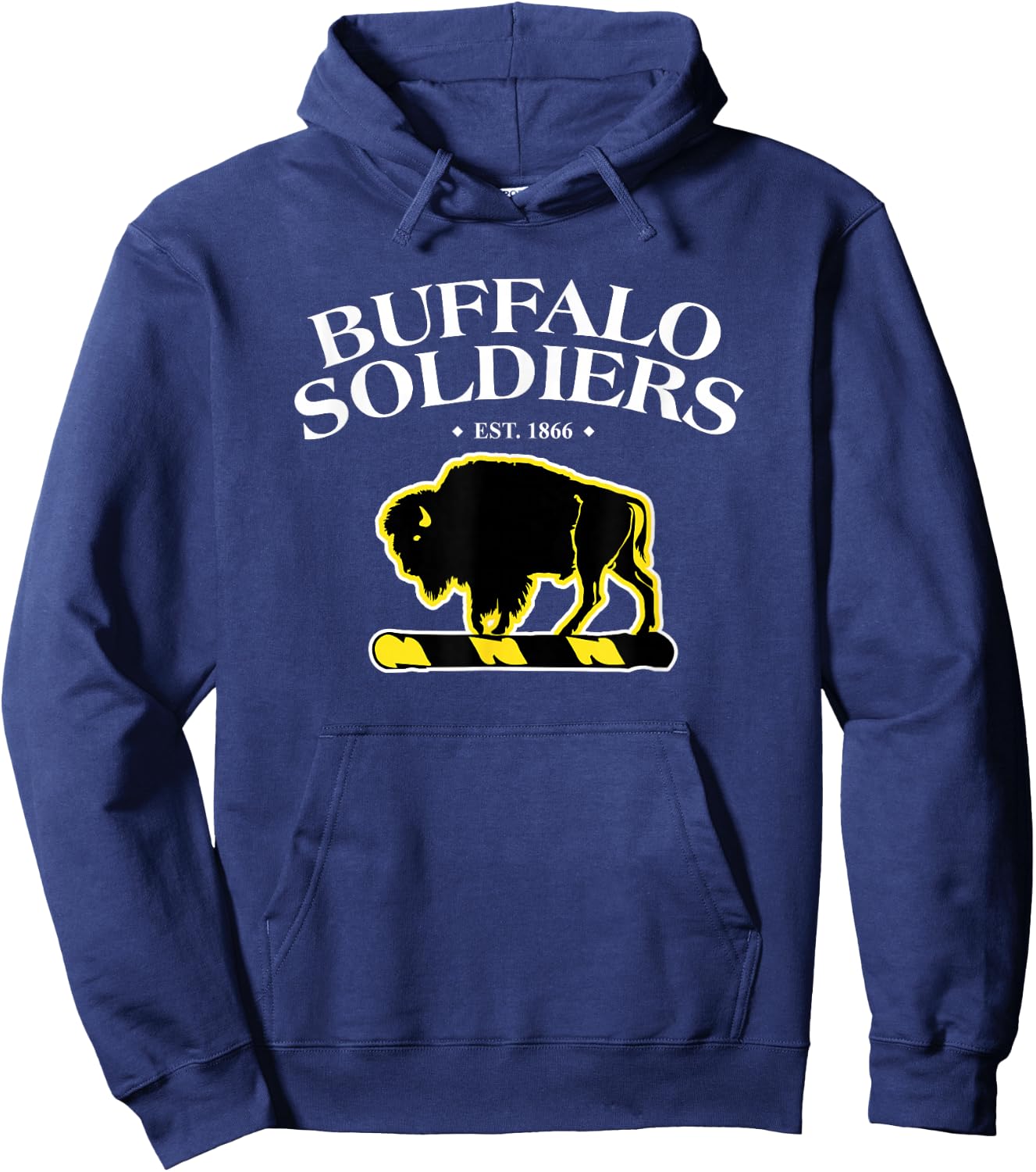Black History Month Gifts Buffalo Soldiers American Civil War Hoodie - Hoodie | Navy