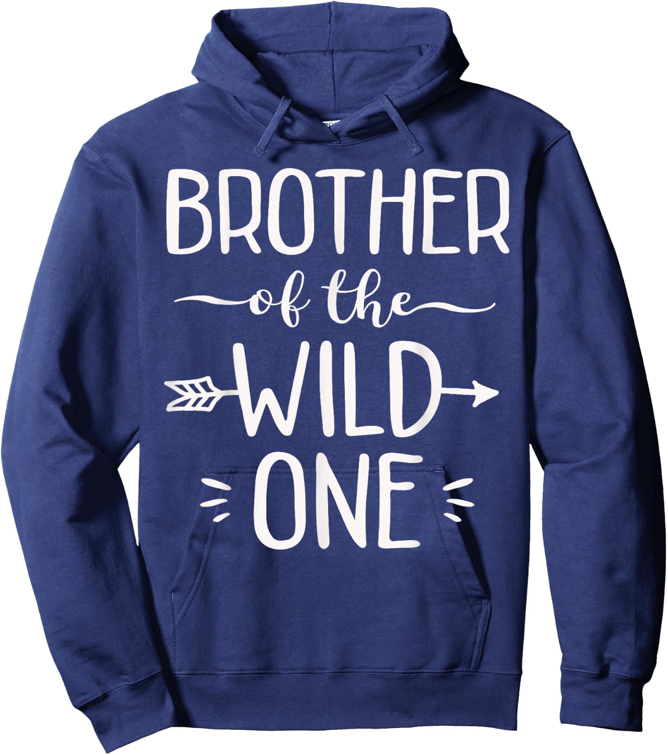 Brother Of The Wild One Shirt Funny 1st Birthday Safari Gift Hoodie - Hoodie | Navy