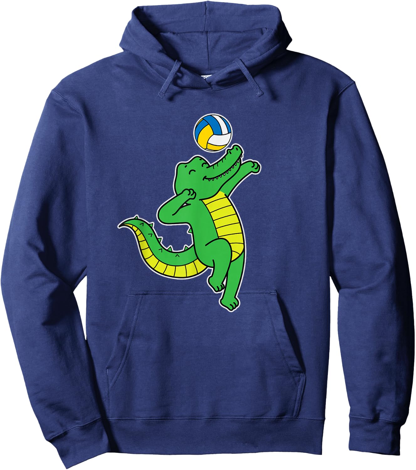 Crocodile plays Volleyball Hoodie - Hoodie | Navy