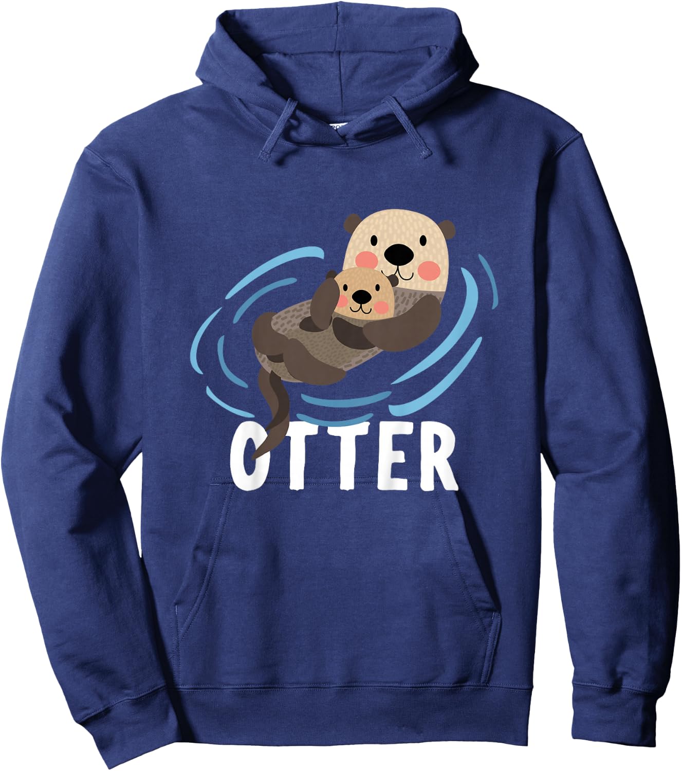 Kids Otter Shirt for Boys Or Girls | Cute Otter Gift Hoodie - Hoodie | Navy