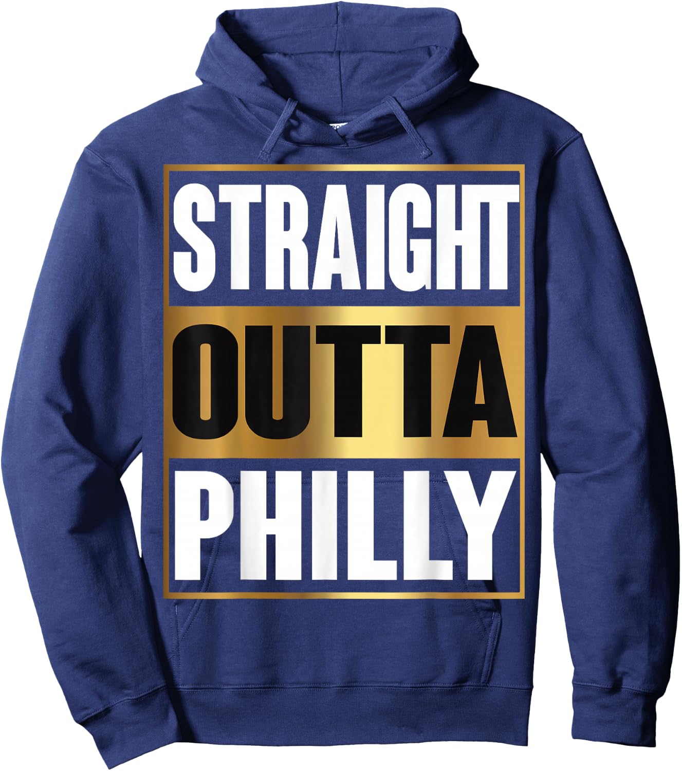 Straight Outta Philly Shirt Pennsylvania Funny Gift Hoodie - Hoodie | Navy
