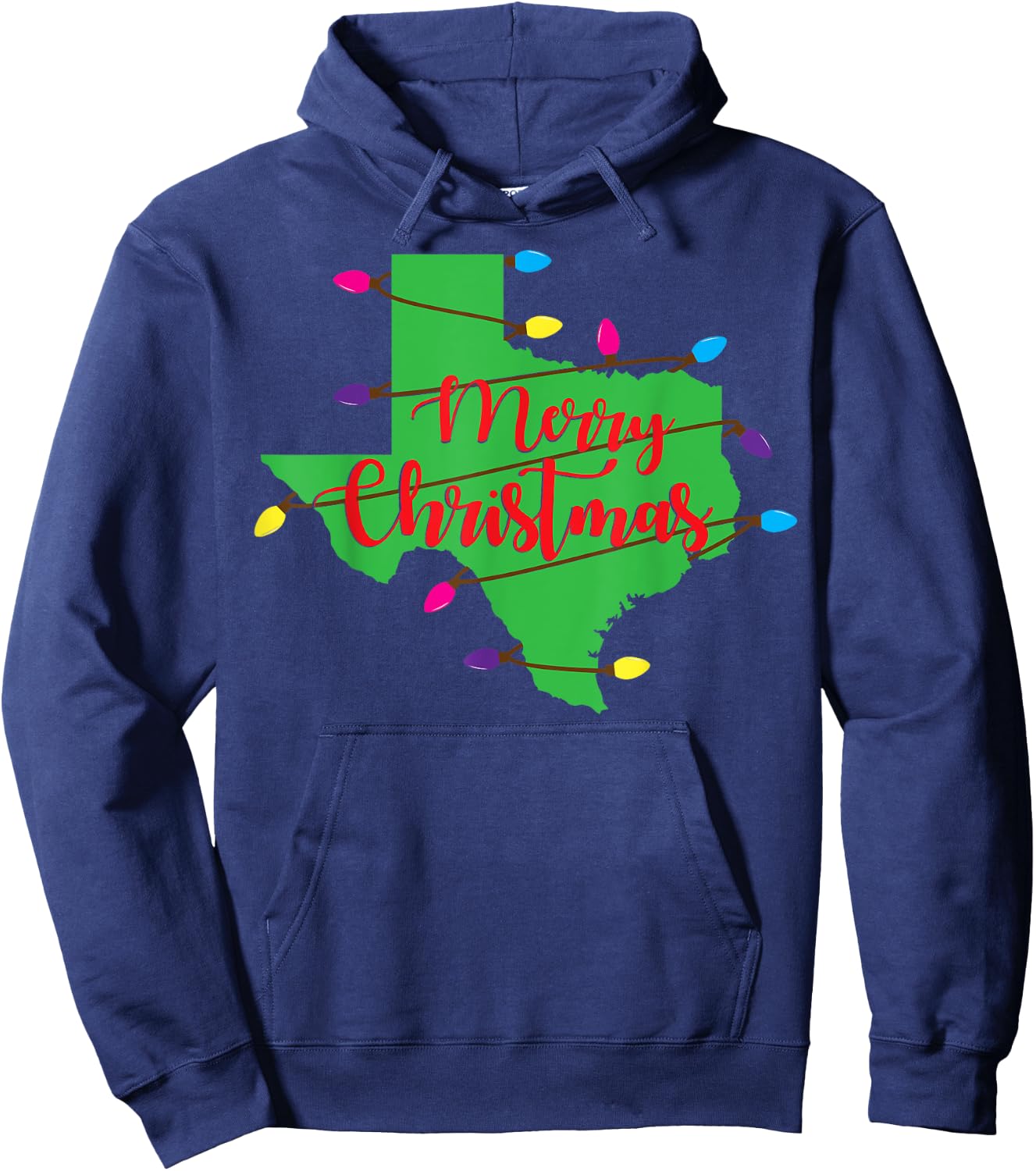 Kids Christmas Western Theme Black Small Hoodie - Hoodie | Navy