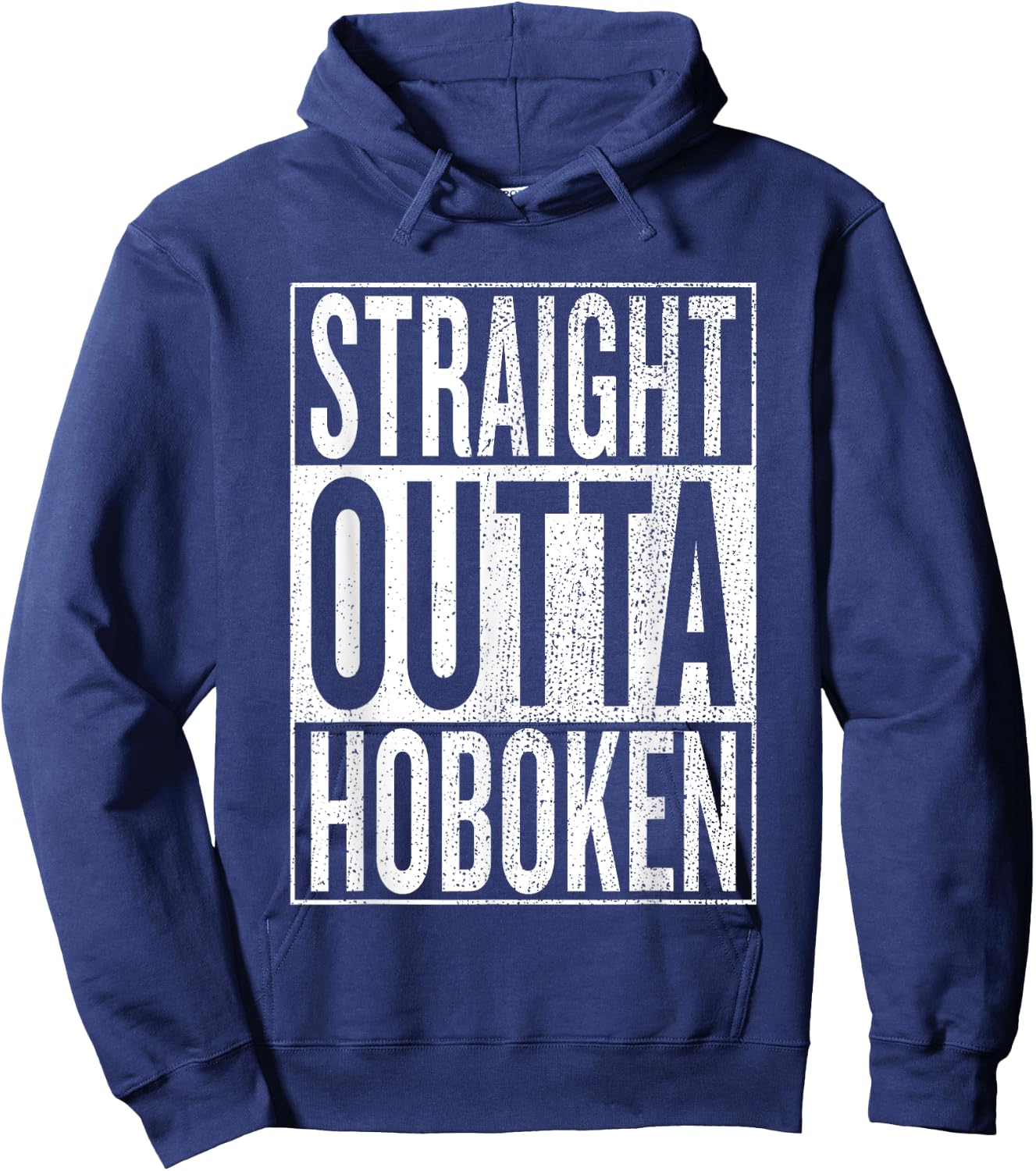Straight Outta Hoboken Great Travel & Gift Hoodie - Hoodie | Navy