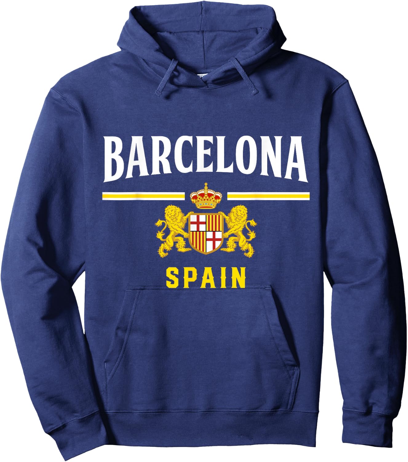 Barcelona Spain Jersey Barcelona Espana Vintage Souvenir Hoodie - Hoodie | Navy