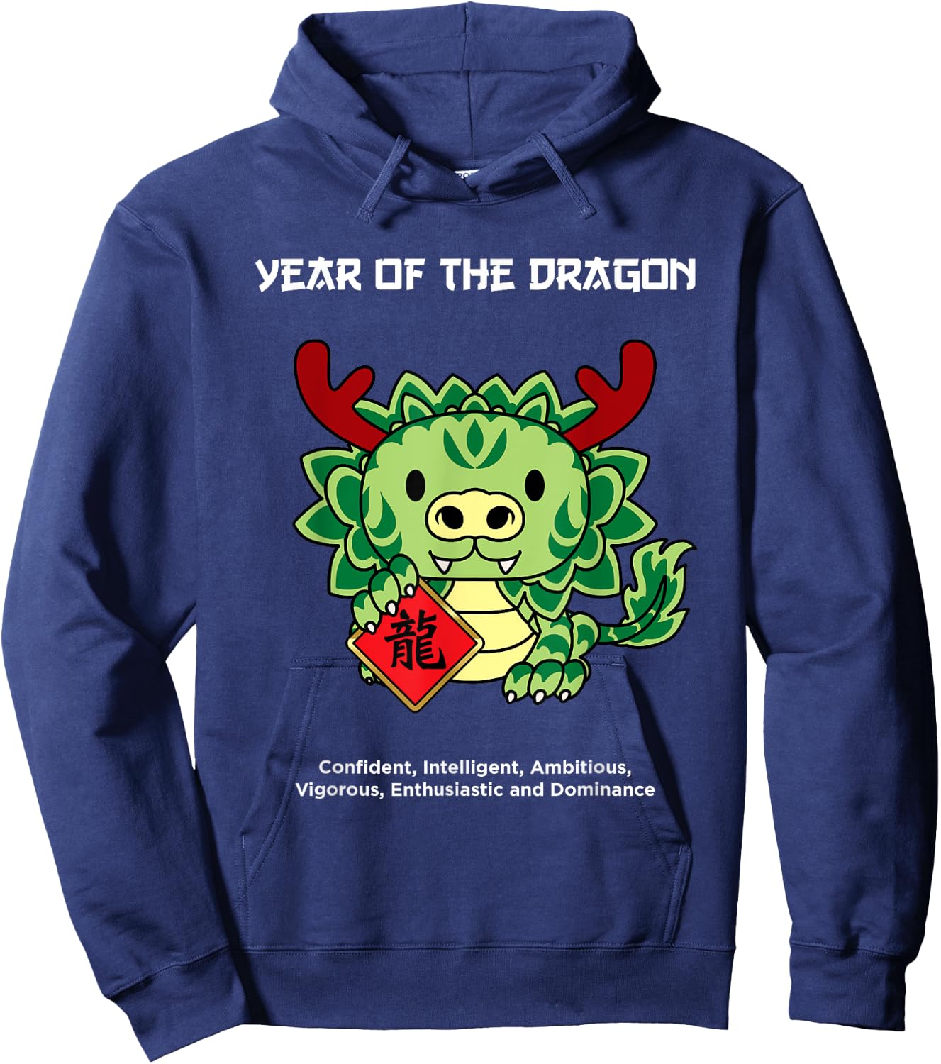 Year of The Dragon Chinese Zodiac Lunar New Year Hoodie - Hoodie | Navy