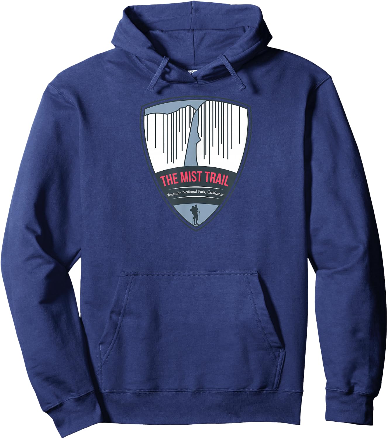 Mist Trail - Yosemite, California Hoodie - Hoodie | Navy