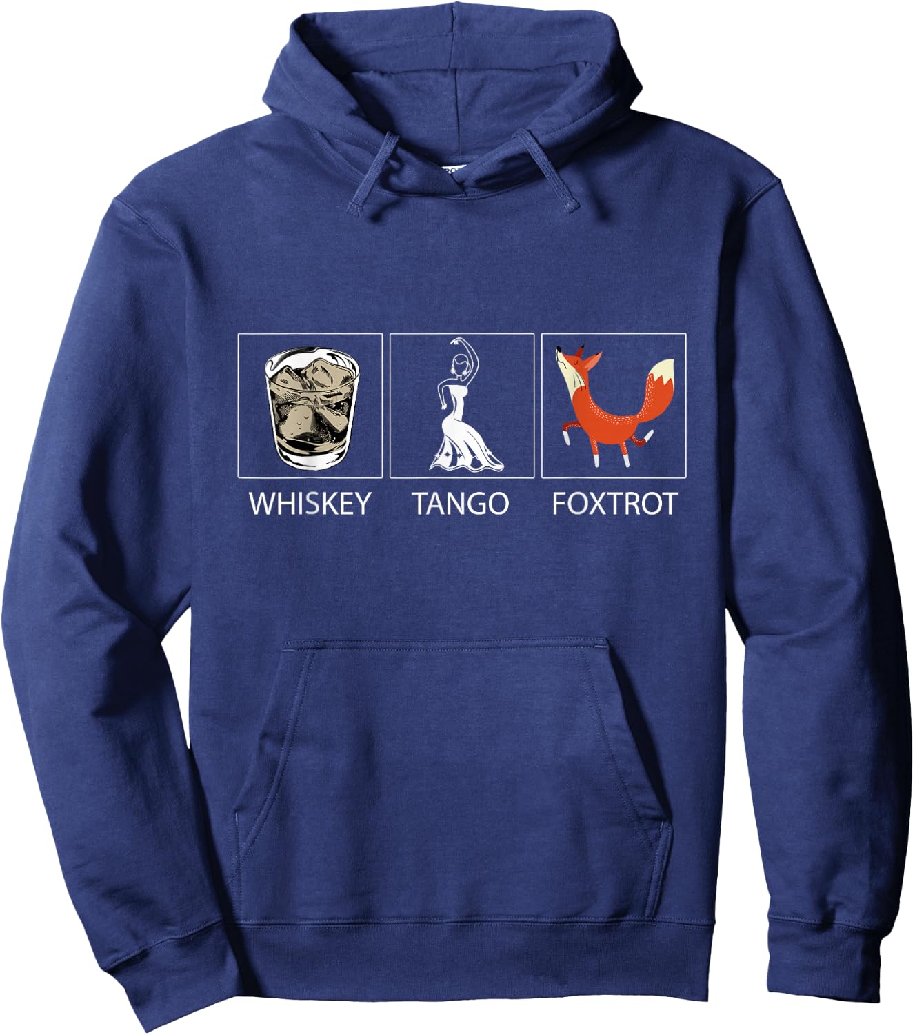 Whiskey Tango Foxtrot Shirt Funny Novelty Hoodie - Hoodie | Navy