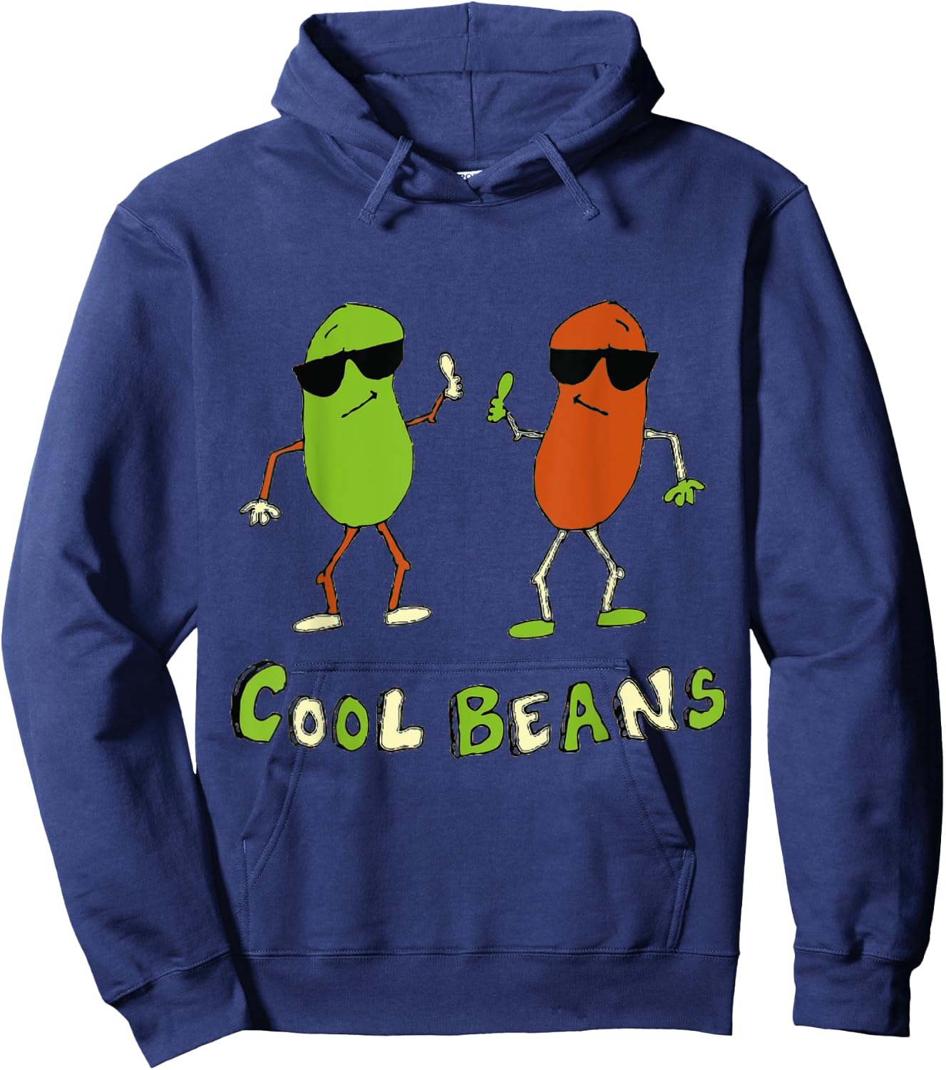Retro 80's Cool Beans Hoodie - Hoodie | Navy