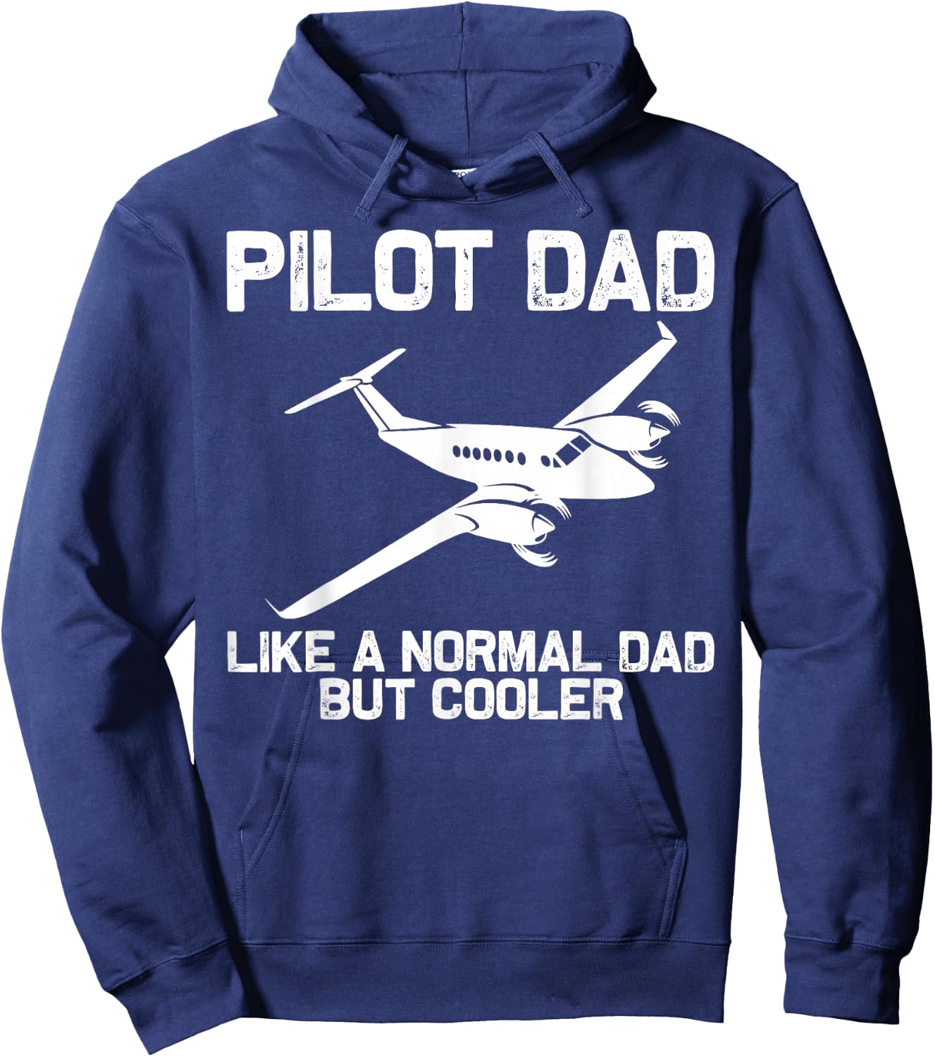 Funny Pilot Dad Art Father Aviation Airplane Pilot Hoodie - Hoodie | Navy