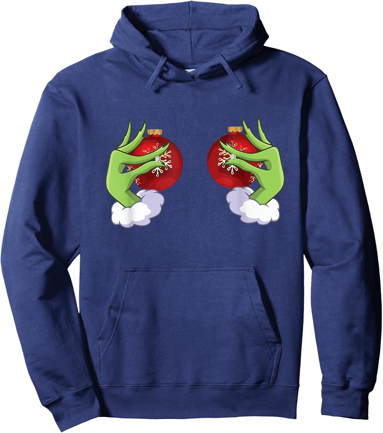 Funny Elf Heart Hands Love Christmas Hoodie - Hoodie | Navy