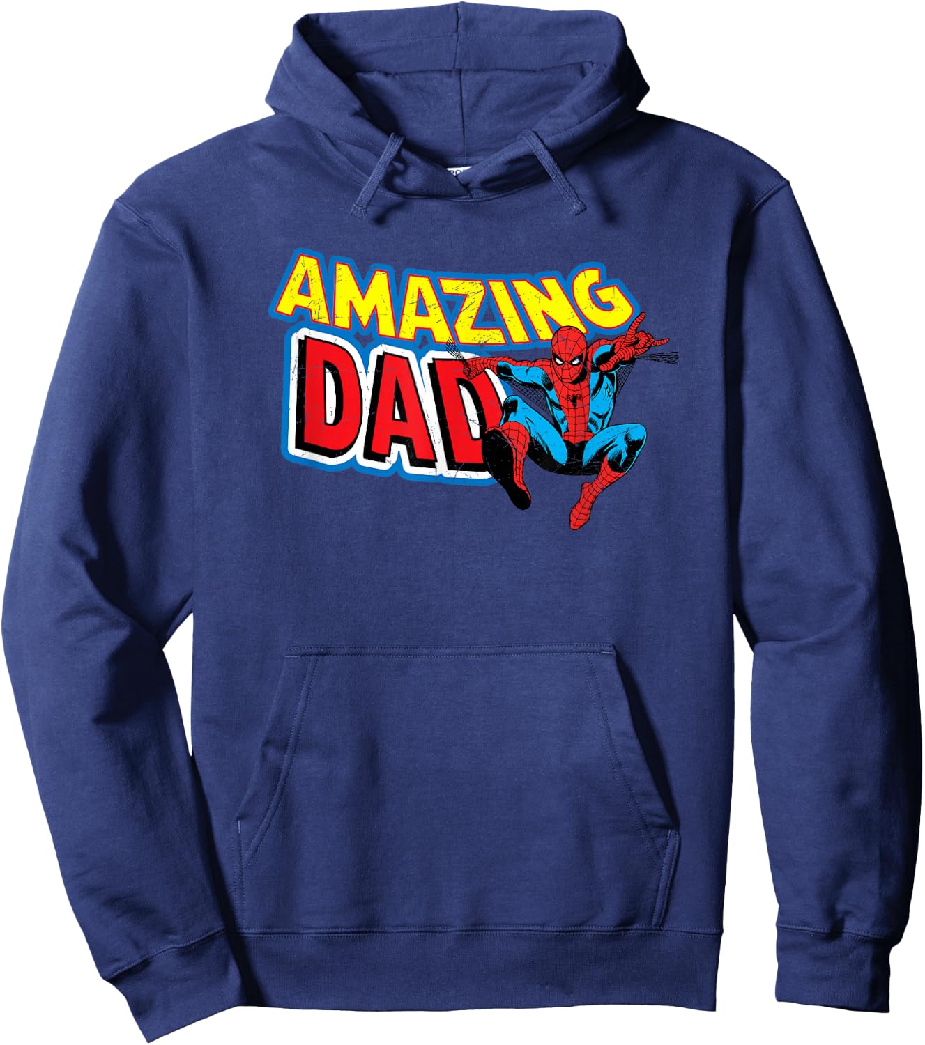 Marvel Spider-Man Amazing Dad Comic Book Father's Day Hoodie - Hoodie | Navy