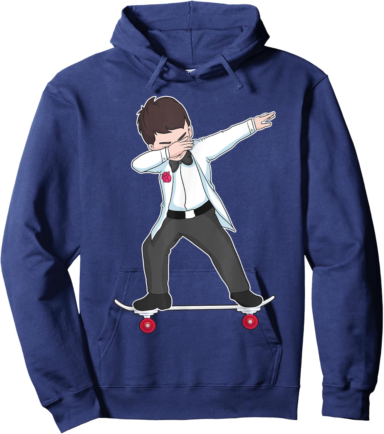 Skateboarding Wedding Groom on Skateboard Gift Skater Hoodie - Hoodie | Navy