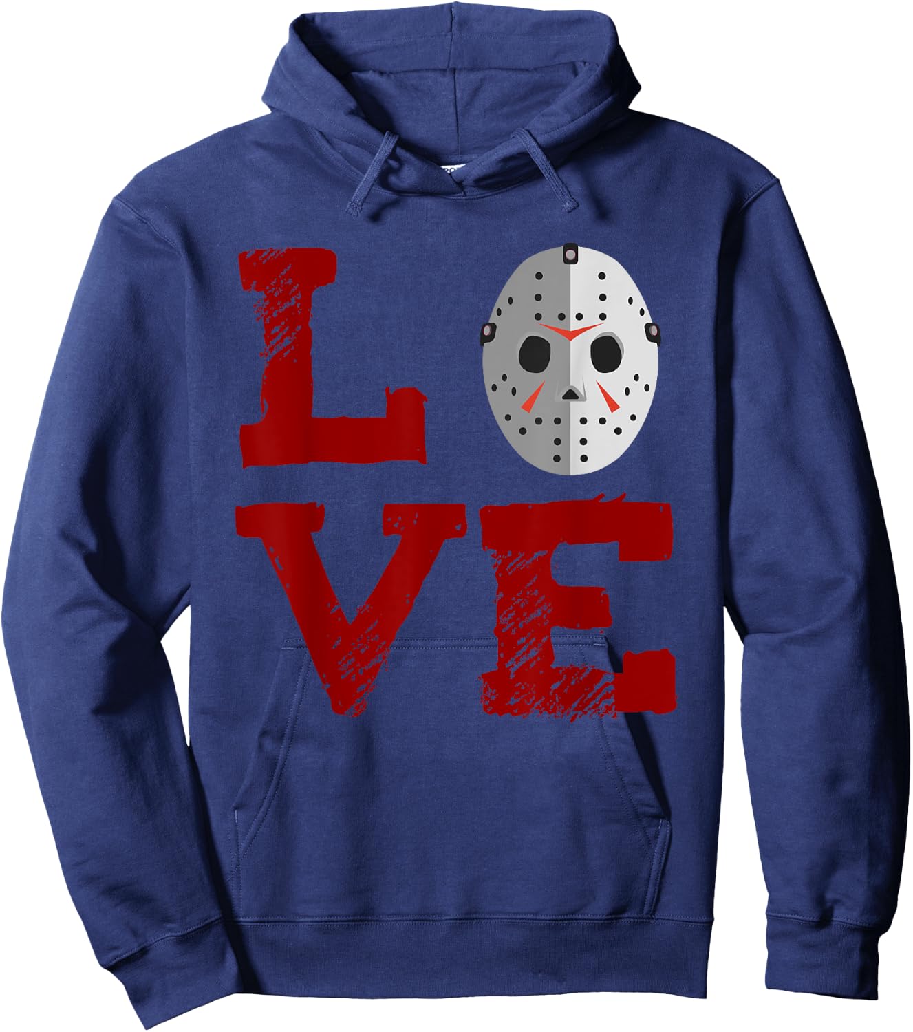 Jason Mask Love Shirt Hoodie - Hoodie | Navy