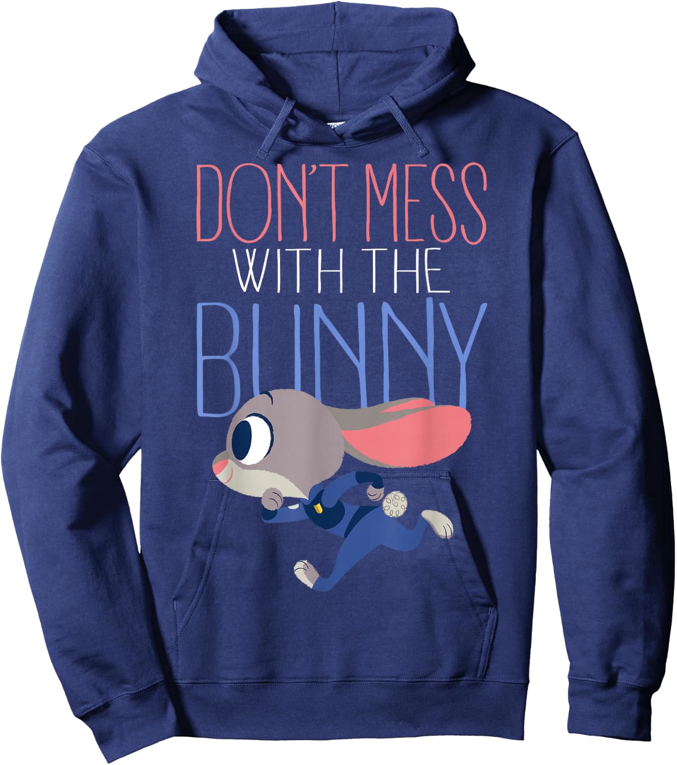 Disney Zootopia Judy Don't Mess With Her Graphic Hoodie - Hoodie | Navy