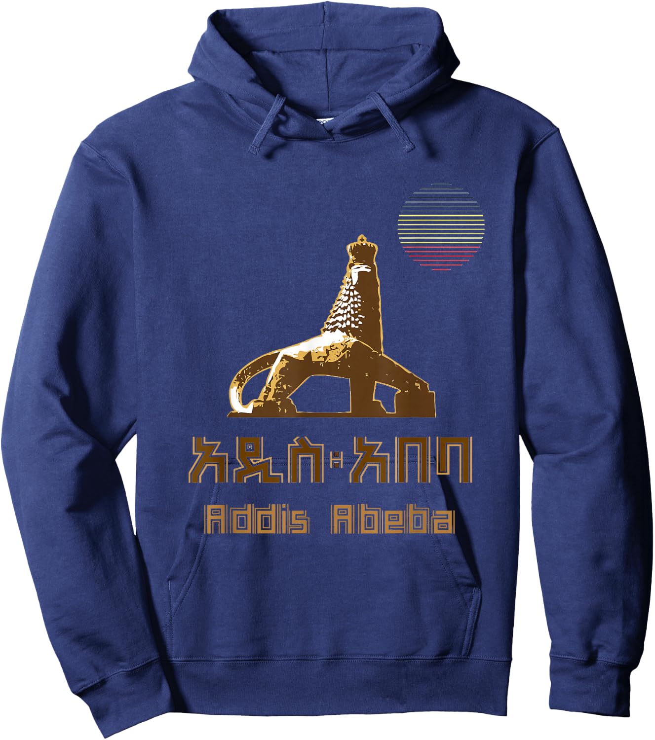 Love Ethiopia Addis Ababa city shirt Ethiopian t shirt gift Hoodie - Hoodie | Navy