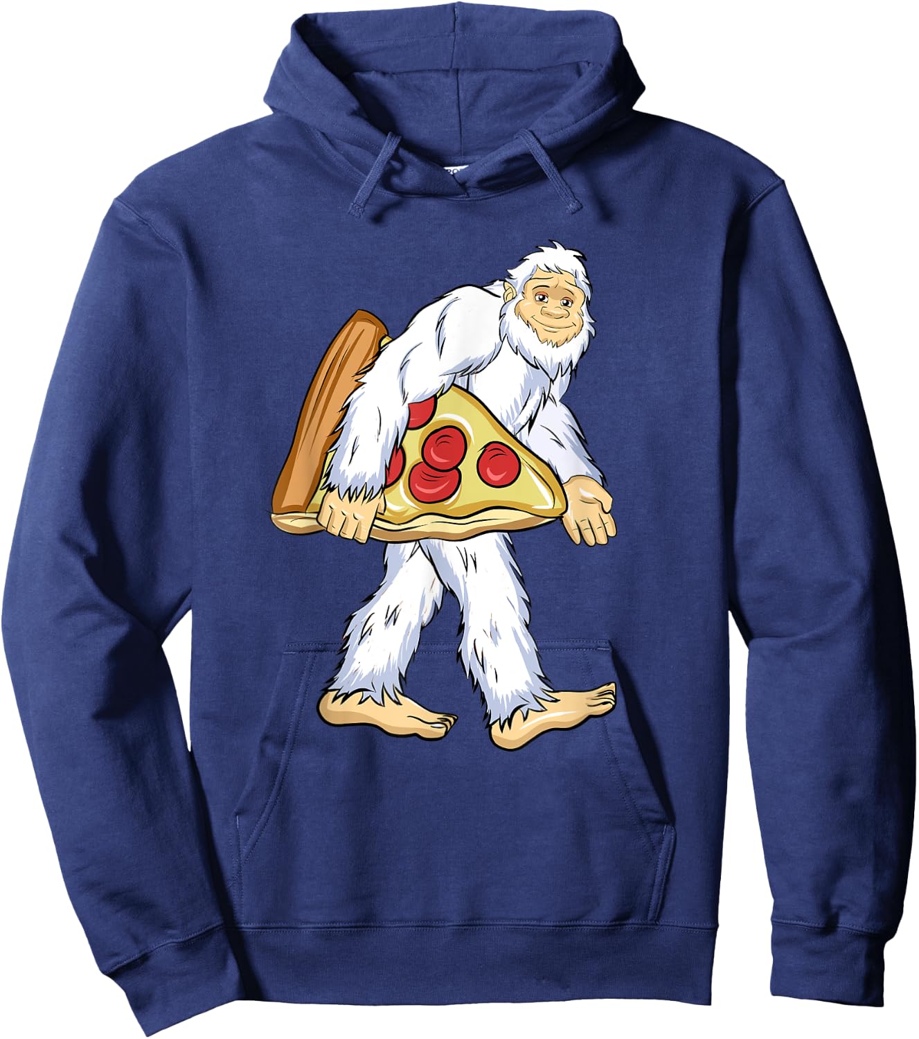 Yeti I Believe Lover Funny Monster Ape Man Pizza Snowman Hoodie - Hoodie | Navy