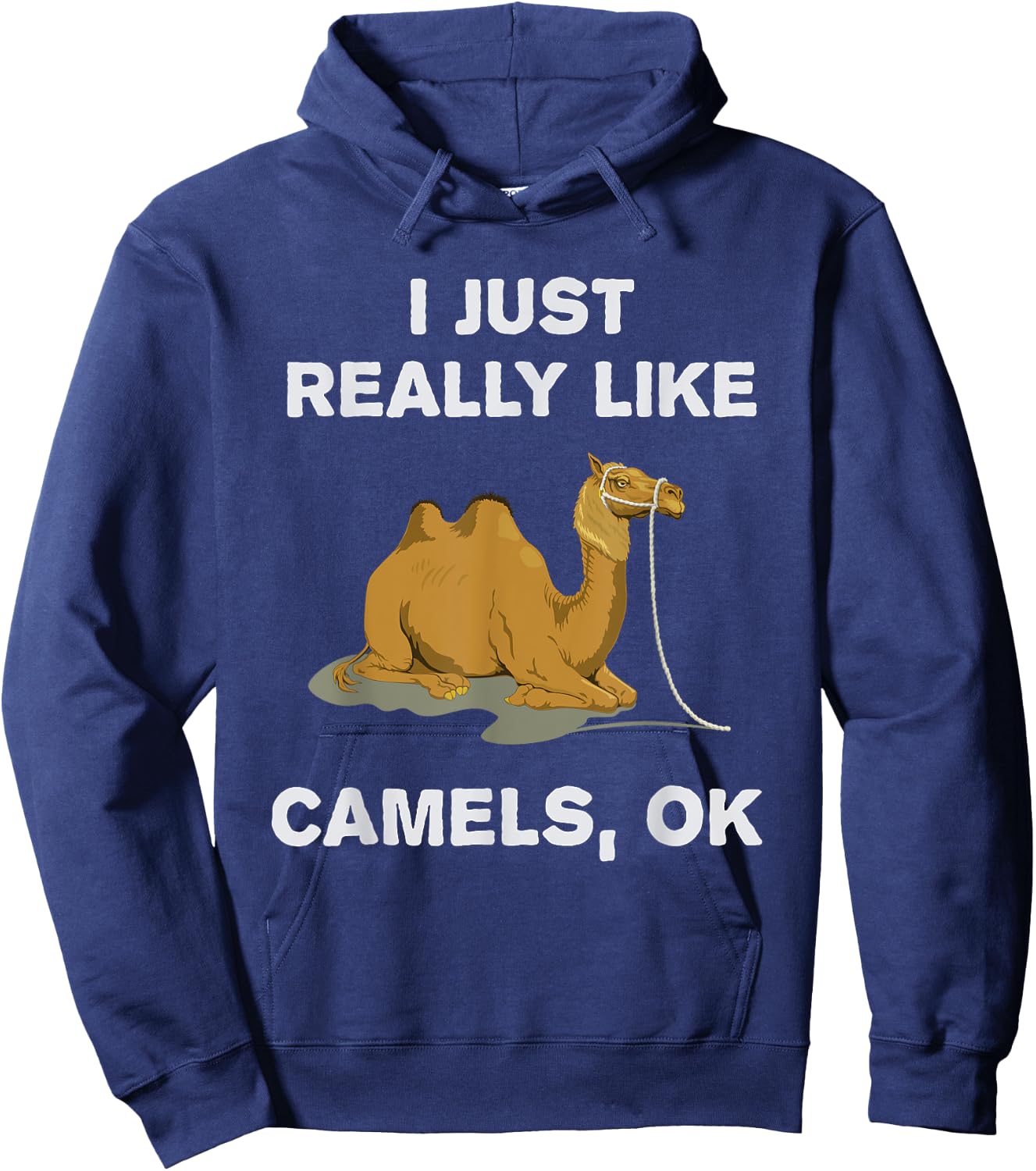 I Just Really Like Camels OK? Humour Funny Camel Hoodie - Hoodie | Navy