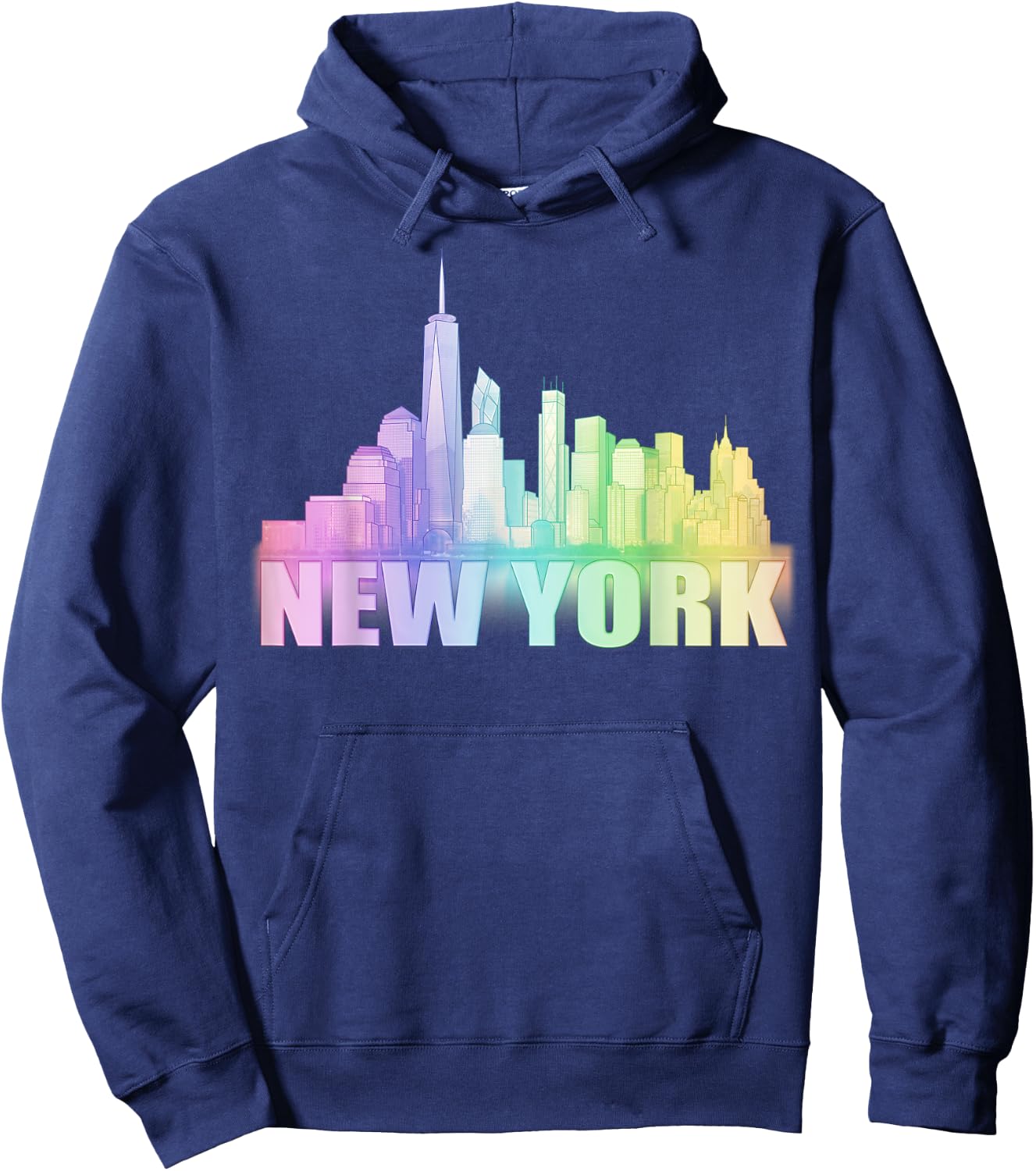 NYC New York City Skyline Souvenir Liberty Tower Hoodie - Hoodie | Navy