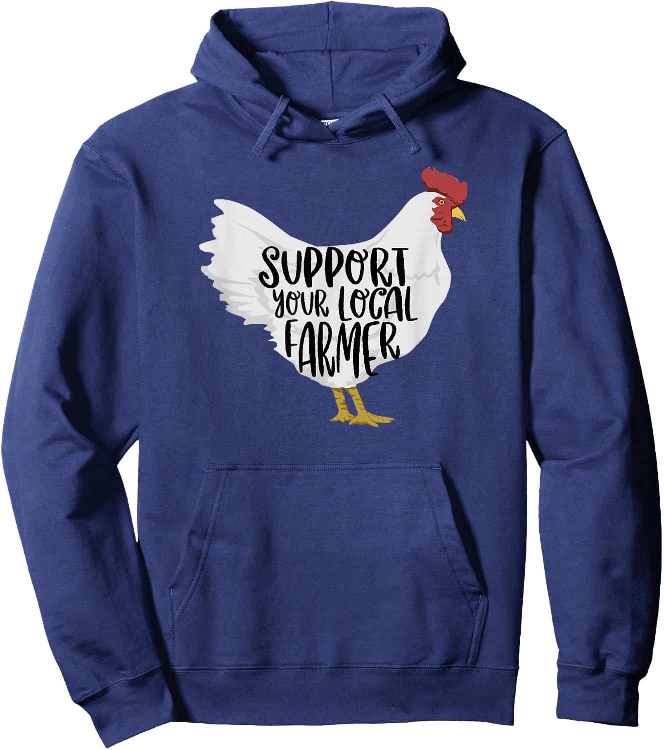 Support Your Local Farmer Hoodie - Hoodie | Navy