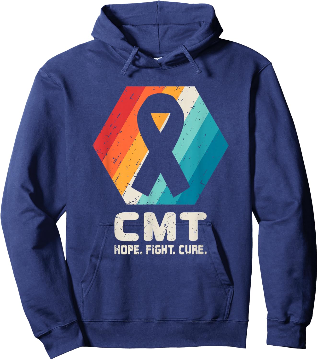 Charcot-Marie-Tooth Disease T Shirt CMT Awareness Gift Hoodie - Hoodie | Navy