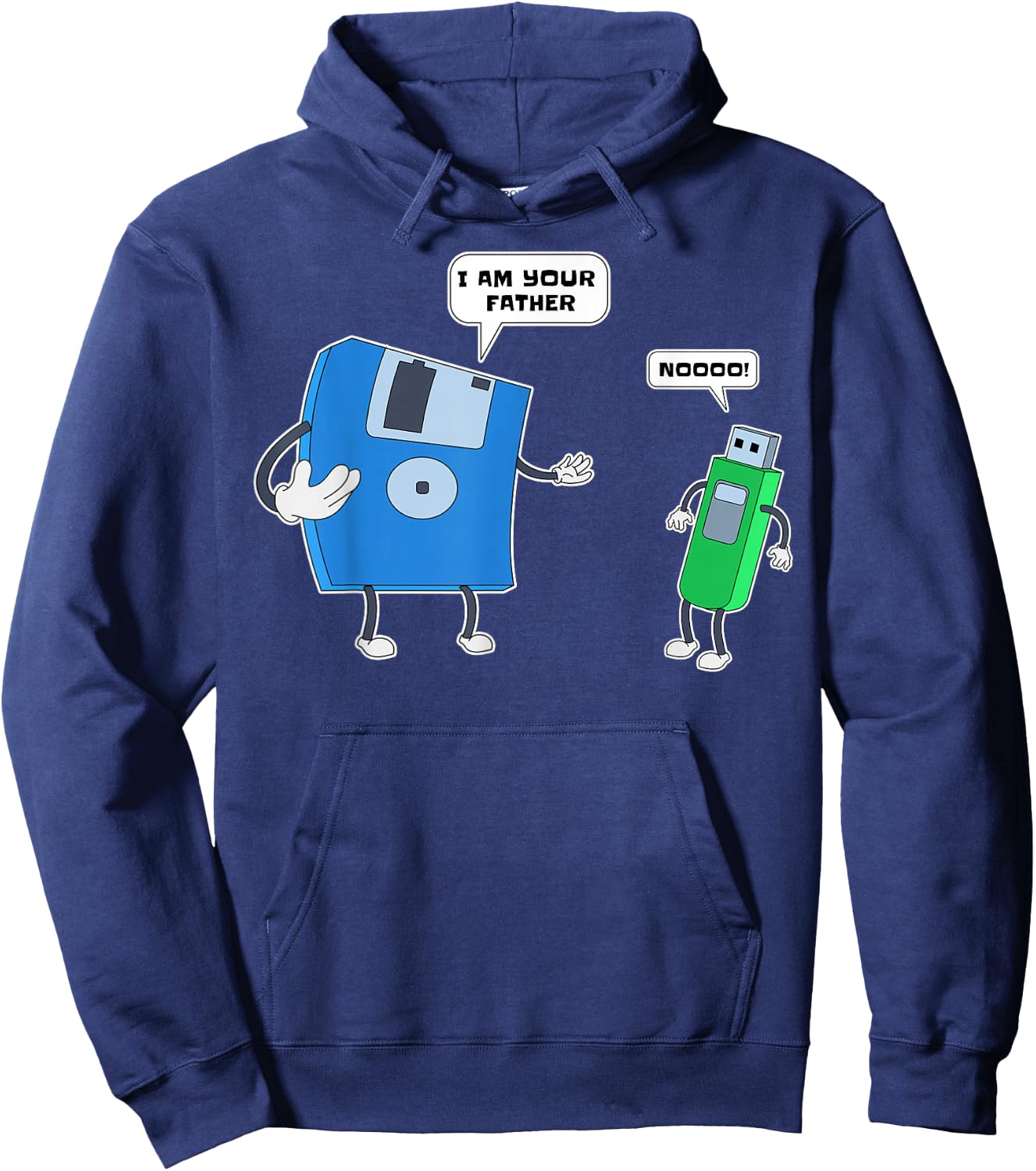 Computer Engineering I Father & Son Floppy Disk Engineer Short Sleeve Hoodie - Hoodie | Navy