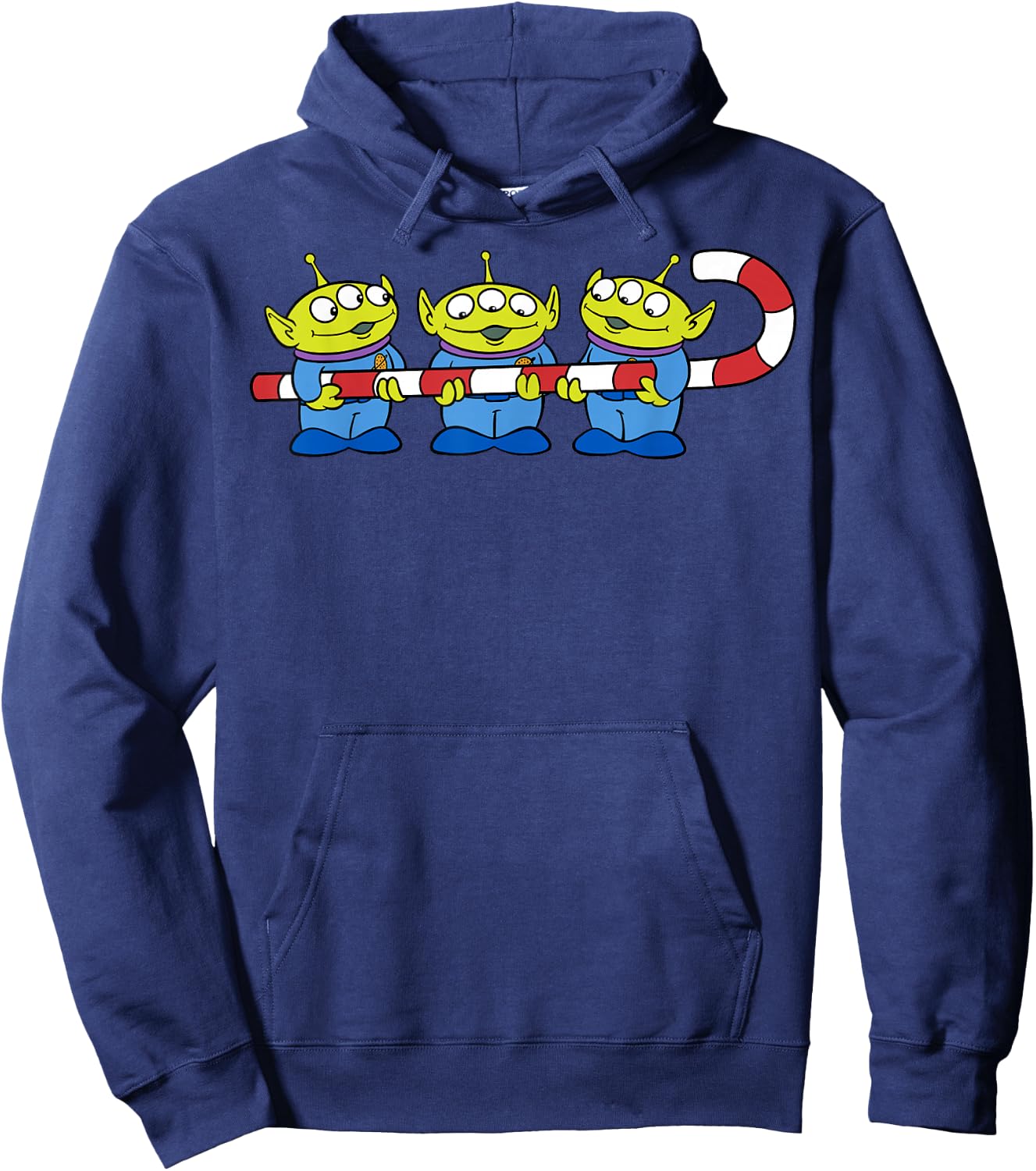 Disney Pixar Toy Story Aliens Candy Cane Holiday Hoodie - Hoodie | Navy