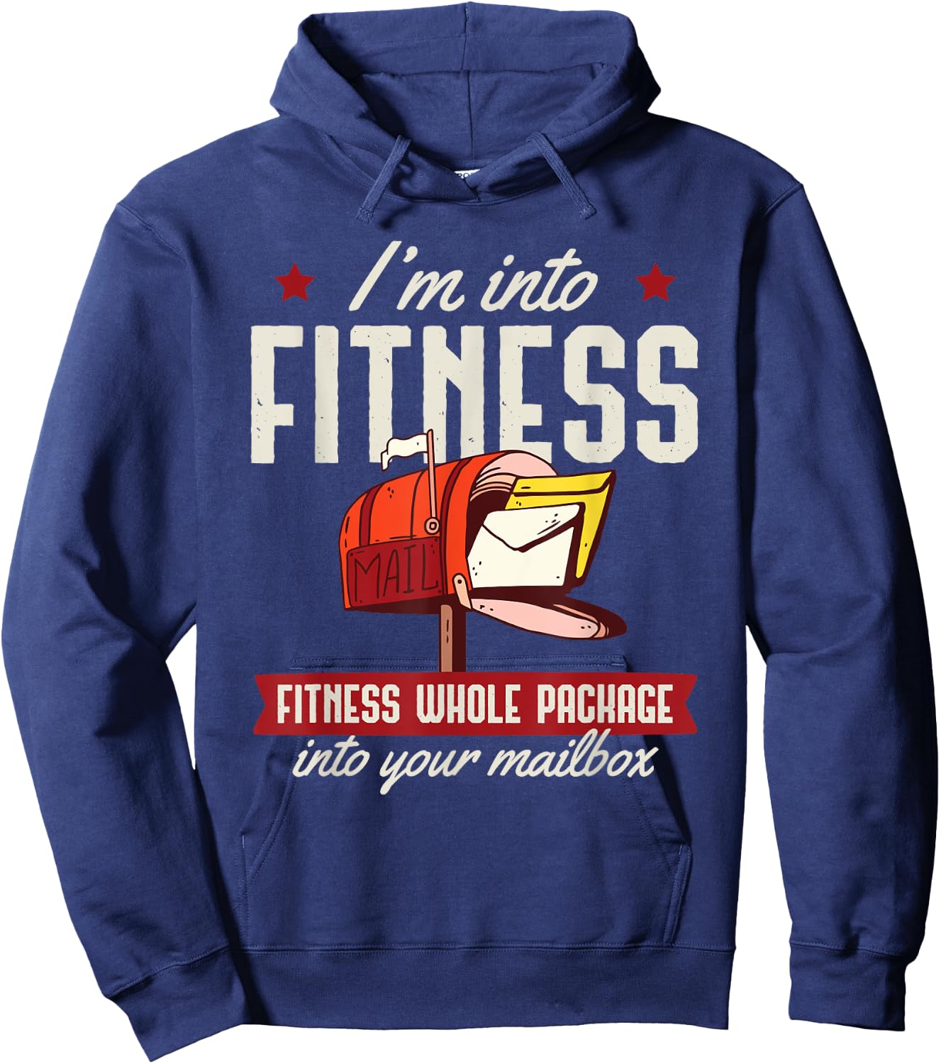 Im Into Fitness Postal Worker Shirt Hoodie - Hoodie | Navy
