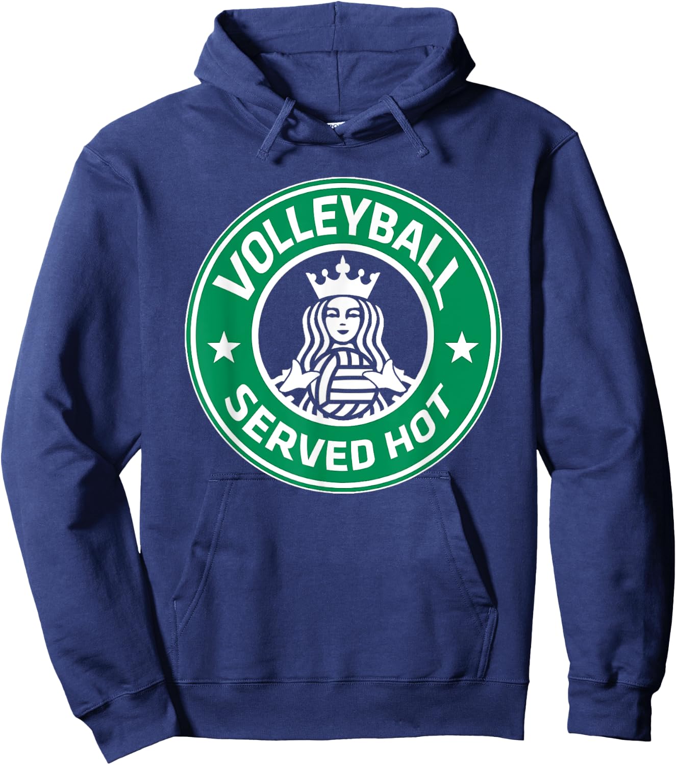 Volleyball Served Hot - Great Volleyball Player Hoodie - Hoodie | Navy