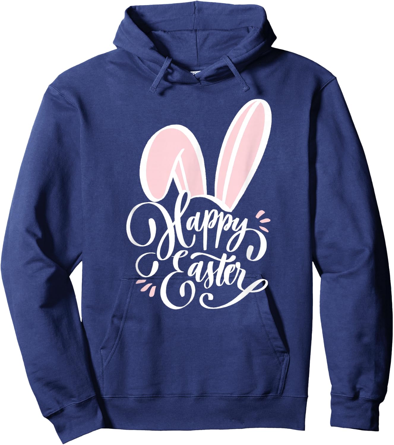 Happy Easter Bunny , Men and Kids to Hunt Eggs Small Hoodie - Hoodie | Navy