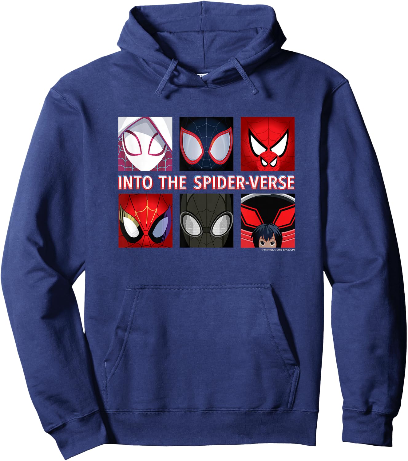Marvel Spider-Man Into the Spider-Verse Spider-Heroes Hoodie - Hoodie | Navy