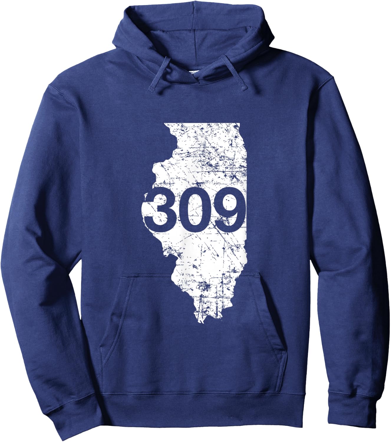 Peoria Pekin Area Code 309 Shirt, Illinois Souvenir Gift Hoodie - Hoodie | Navy