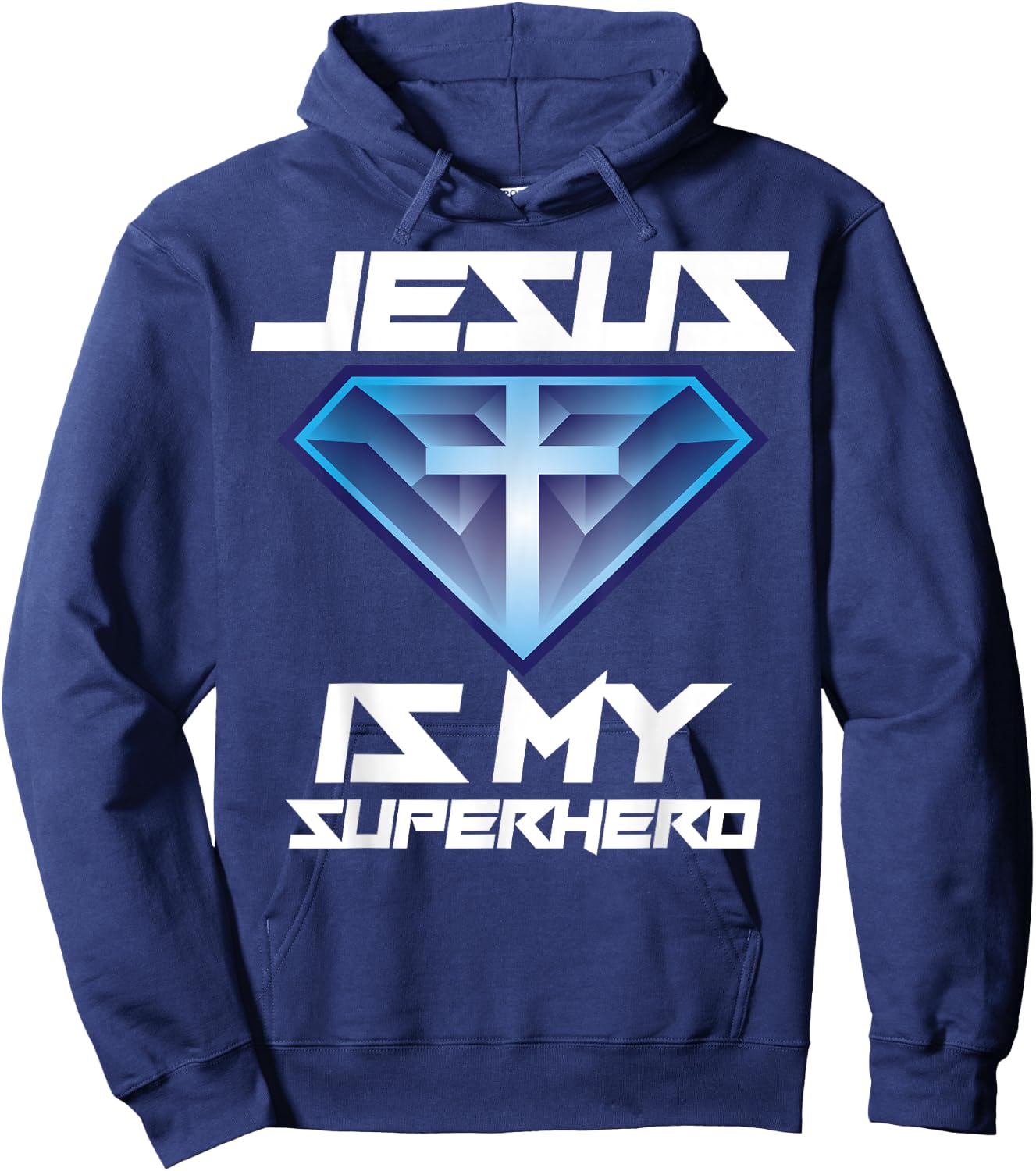 Jesus Is My Superhero Shirt | Cute Powerful Christian Gift Hoodie - Hoodie | Navy