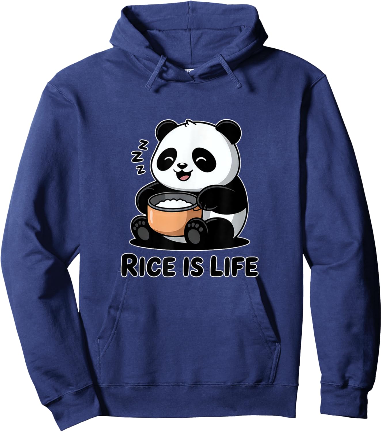 Panda Bear Rice Cooker Rice Is Life Hoodie - Hoodie | Navy