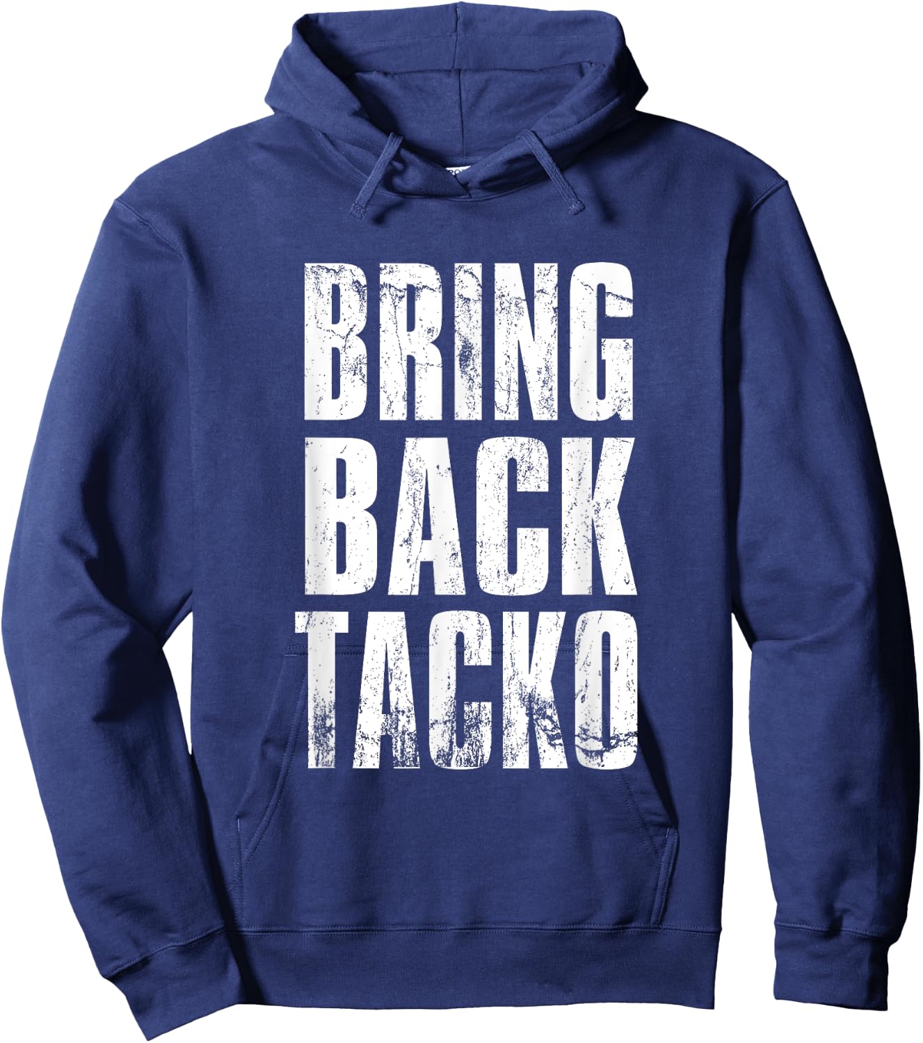 Bring Back Tacko Distressed Boston Basketball Funny Hoodie - Hoodie | Navy