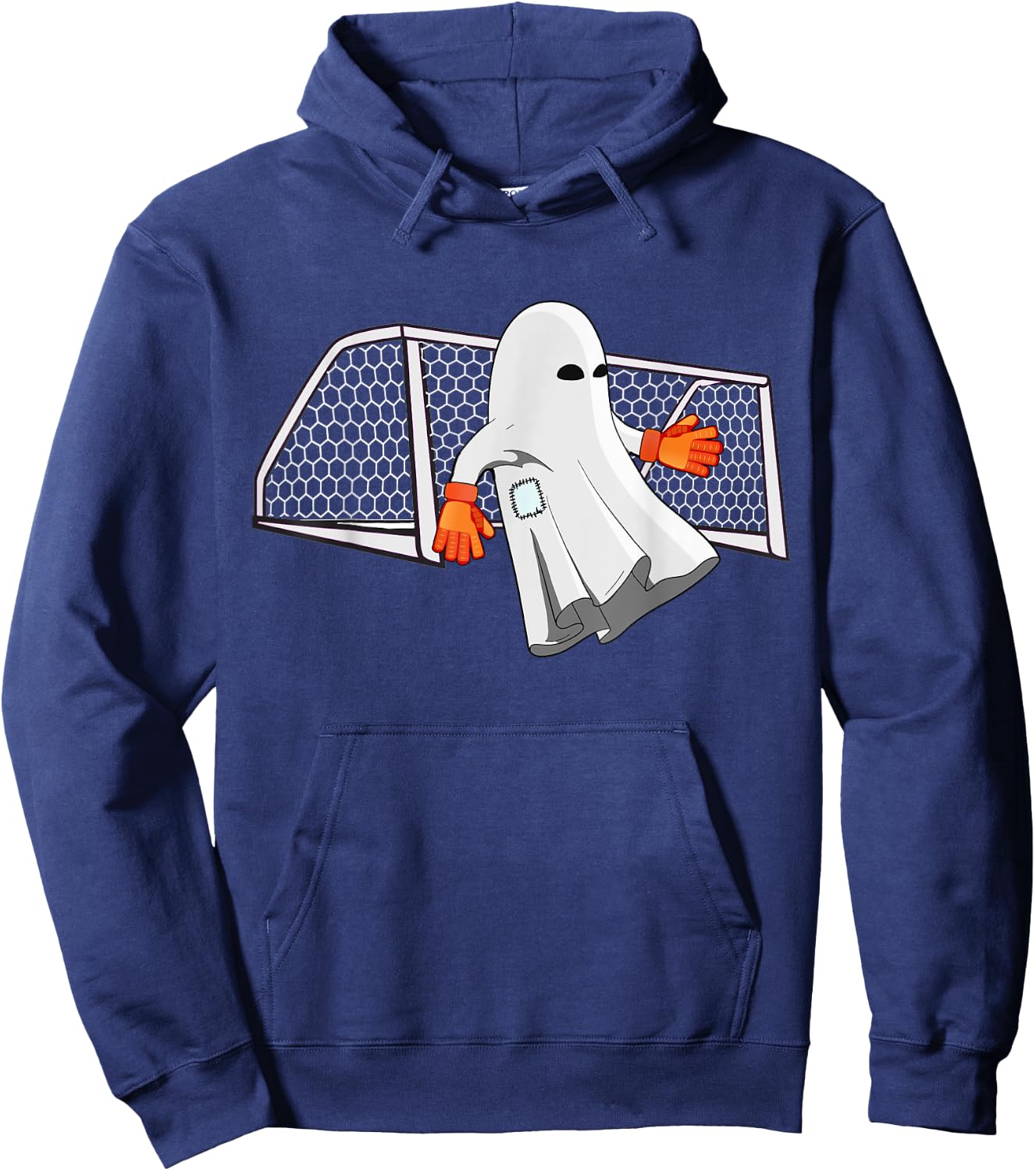 Soccer Halloween Shirt Goalkeeper Ghost Costume For Kids Hoodie - Hoodie | Navy